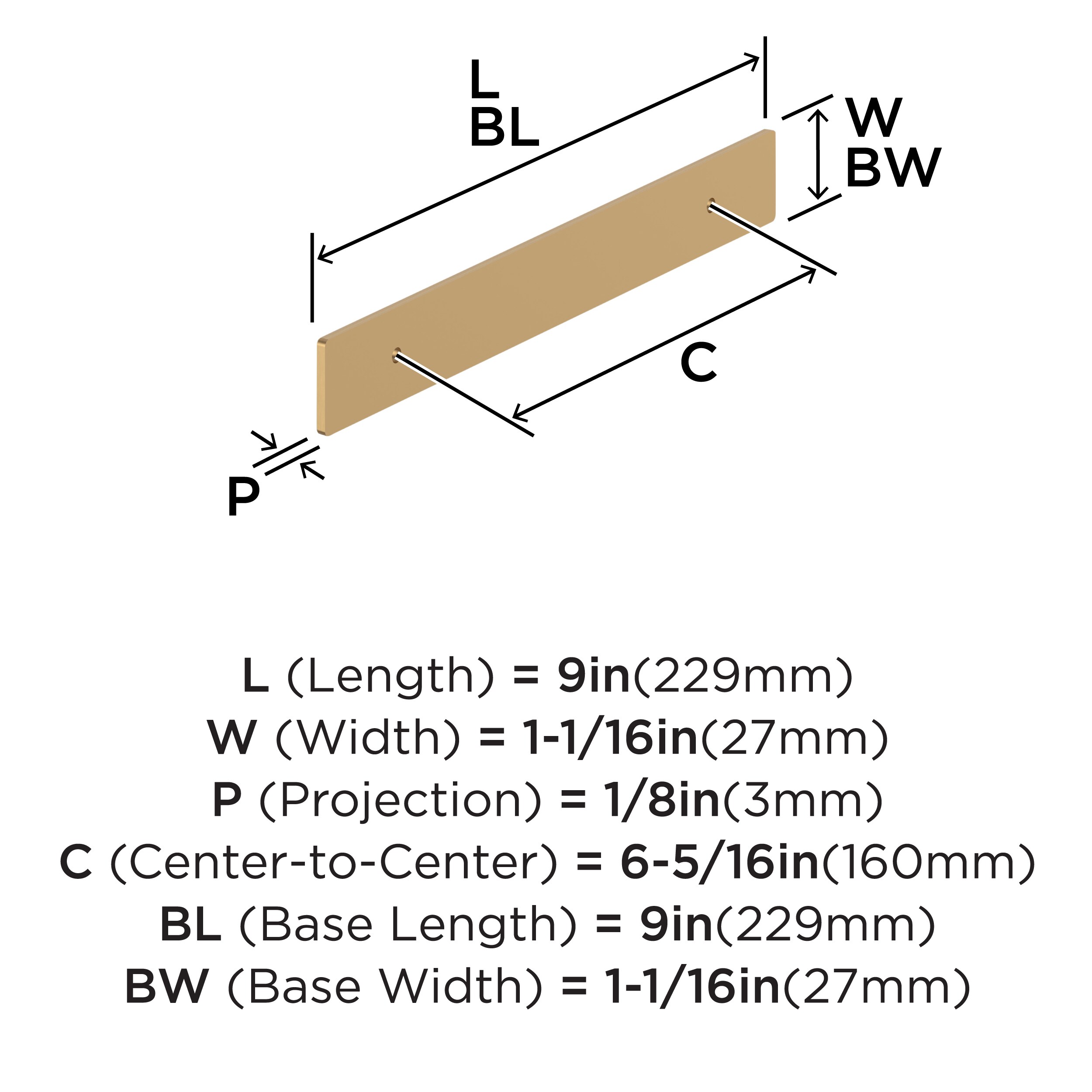 Amerock BP37604CZ Drawer-Hardware - View #3