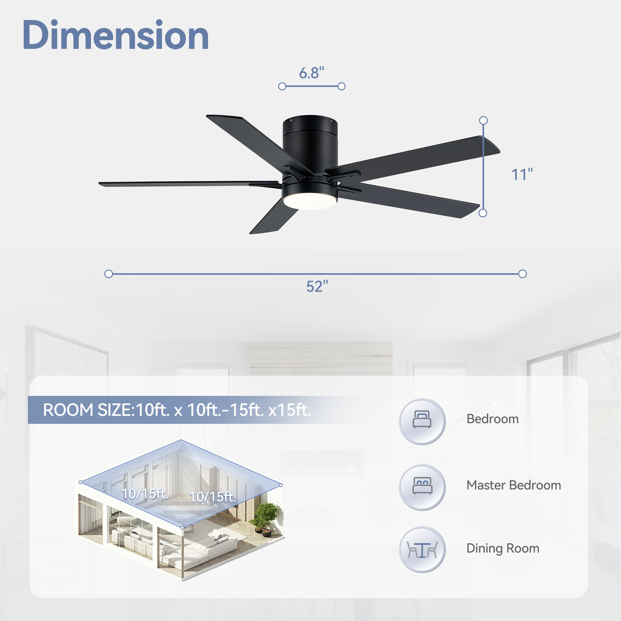 Breezary 30046-BK Ceiling-Fans - View #10