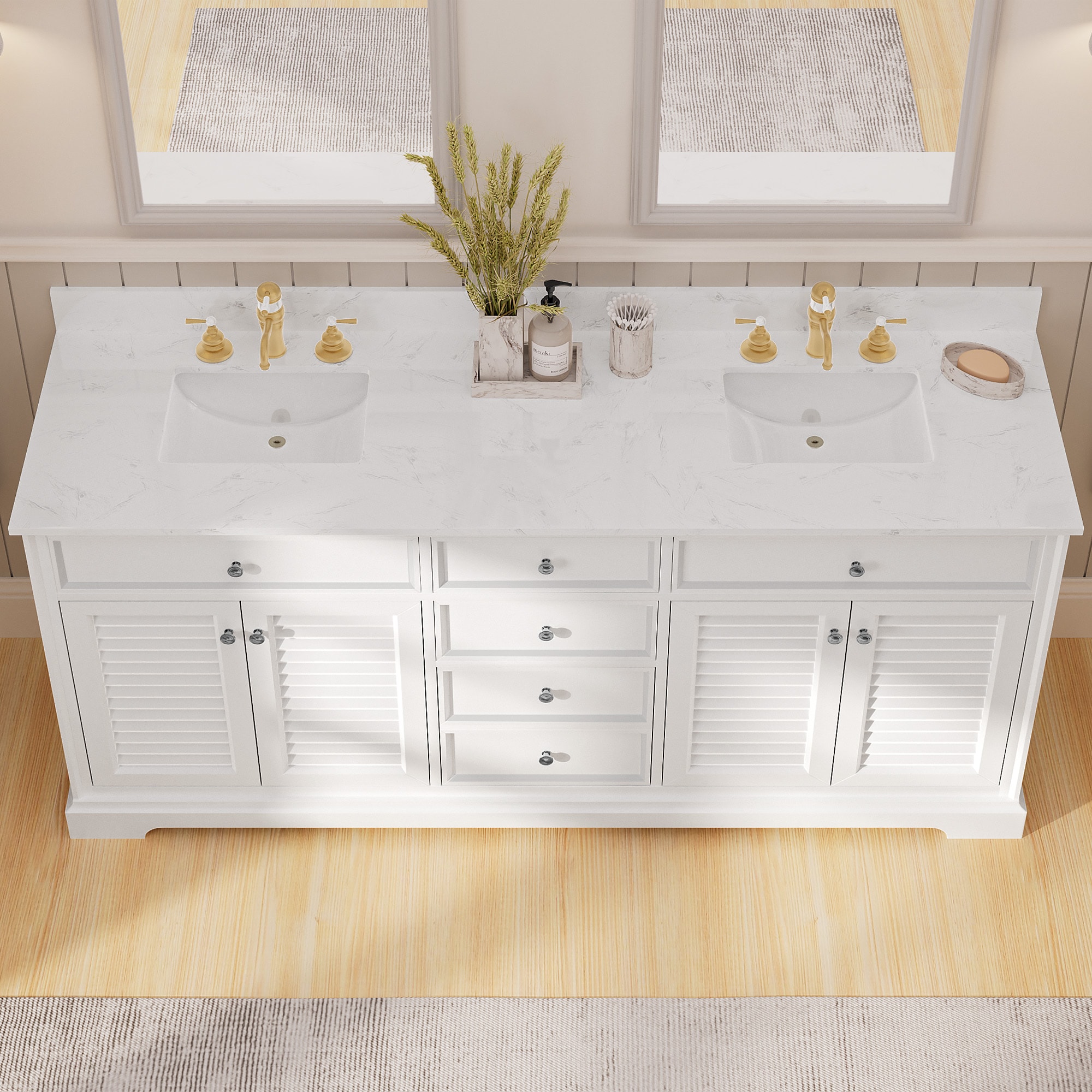 JEAREY DXRZJ-6S-BU Bath-Vanity-Combo - View #4