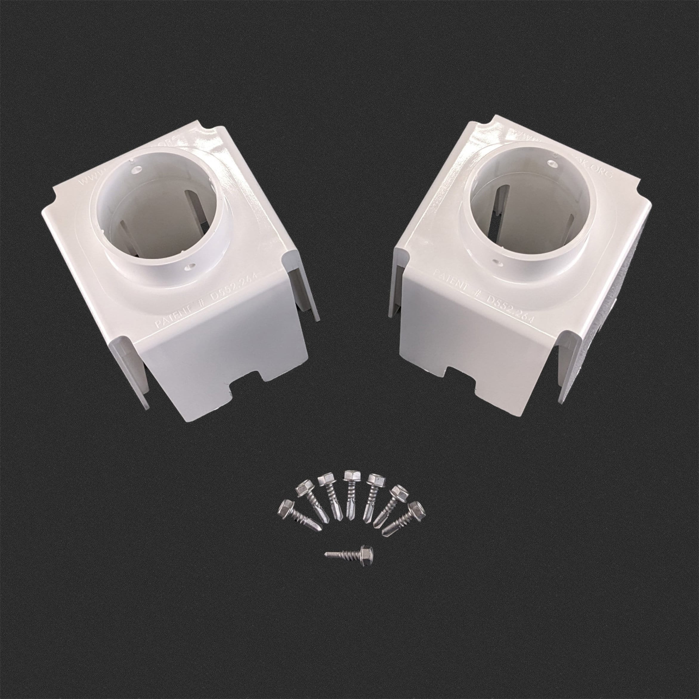 The Rook White PVC For Vinyl Fence 2-Pack In The Fence Hardware, Parts ...