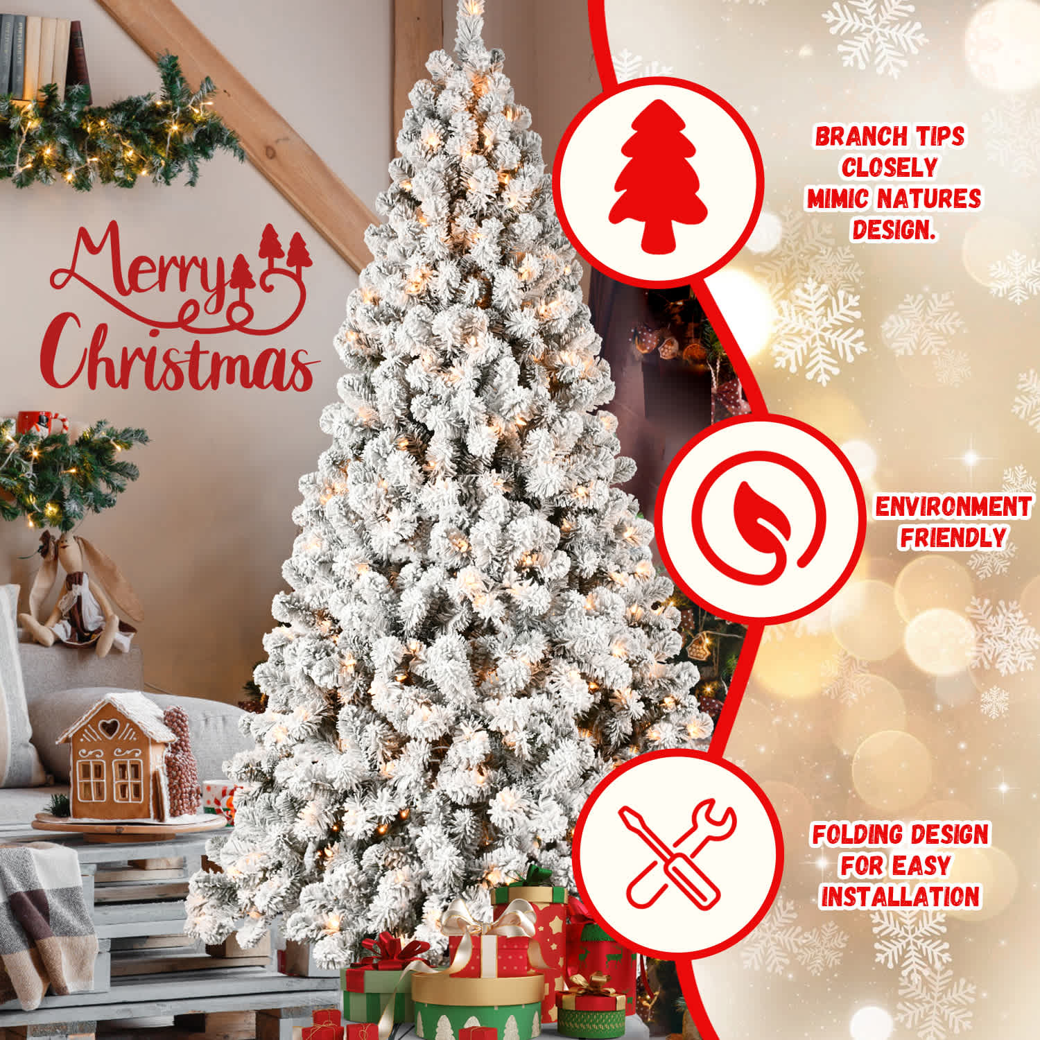 VERYKE LL-CST096 Artificial-Christmas-Trees - View #7