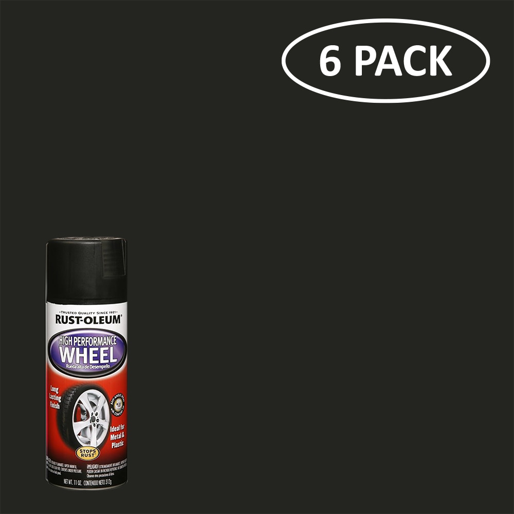 Black, Rust-Oleum Specialty Gloss Lacquer Spray Paint- 12 oz, 6 Pack