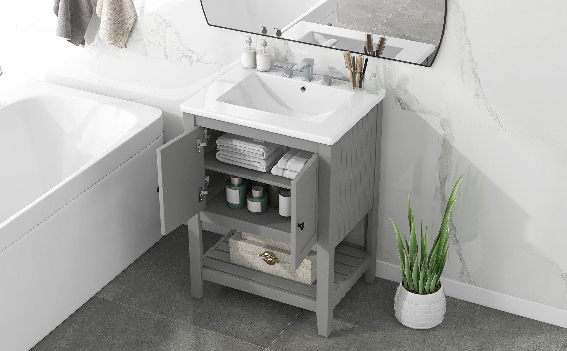 ModernLuxe L3P-N725P246473E Bath-Vanity-Combo - View #16