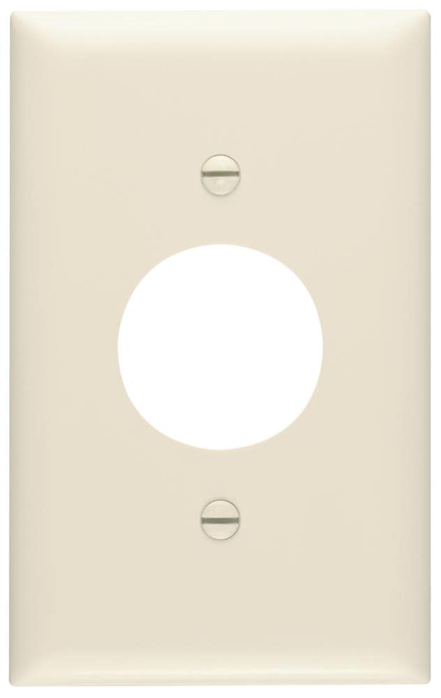Legrand TP7LACC30 Pass Seymour 1 -Gang Midsize Size Light almond Nylon Indoor Round Wall Plate