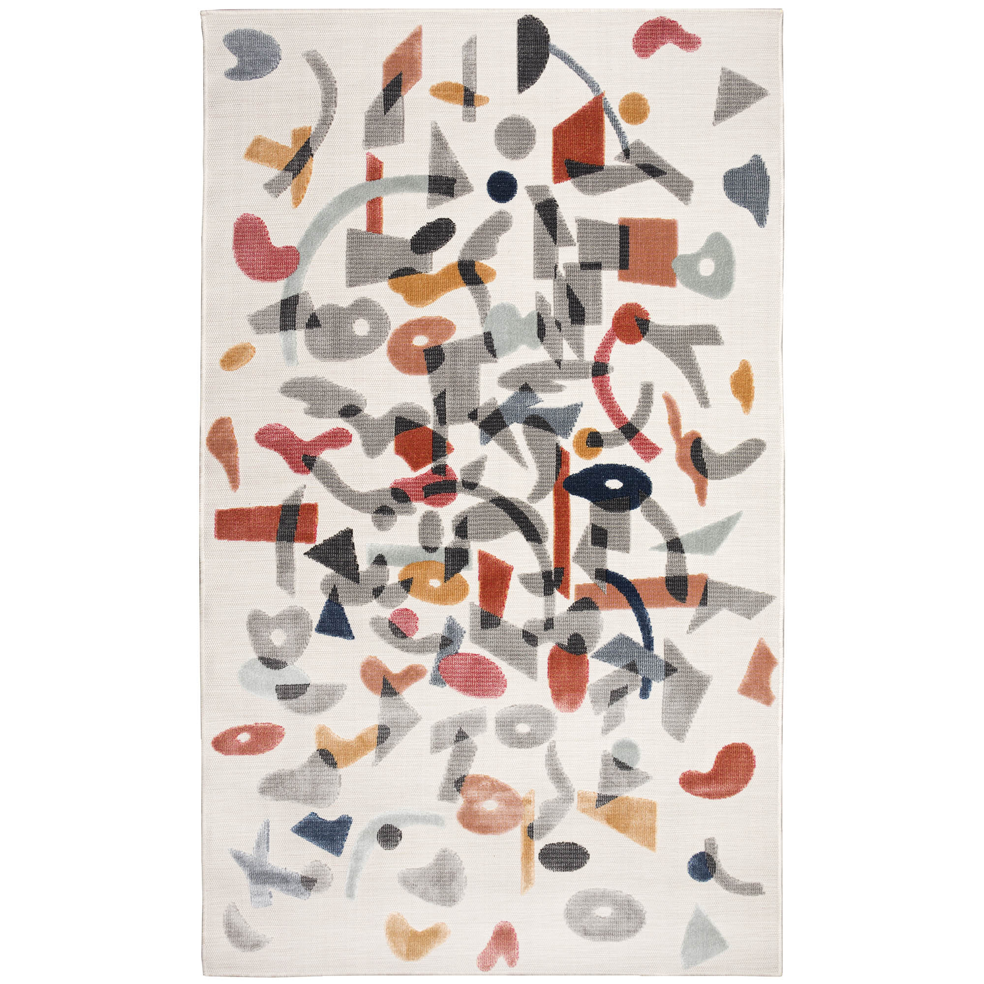 Bright Blooms Easy-Care Green Synthetic Indoor/Outdoor Rug