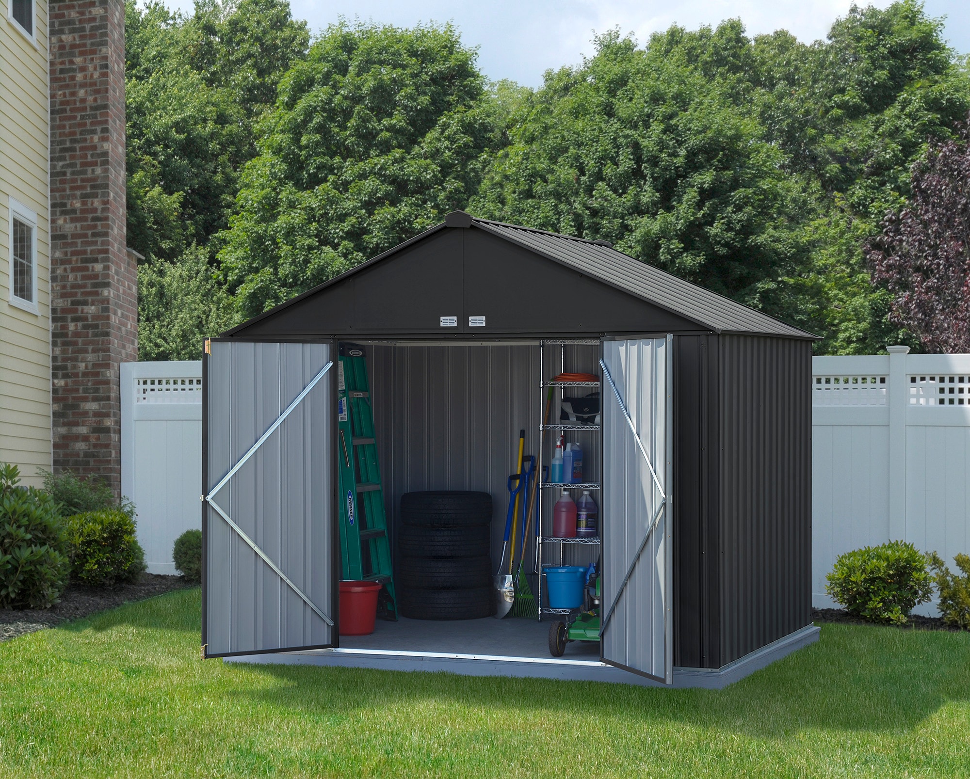 Arrow EZ10872HVCC Metal-Storage-Buildings-Sheds - View #7