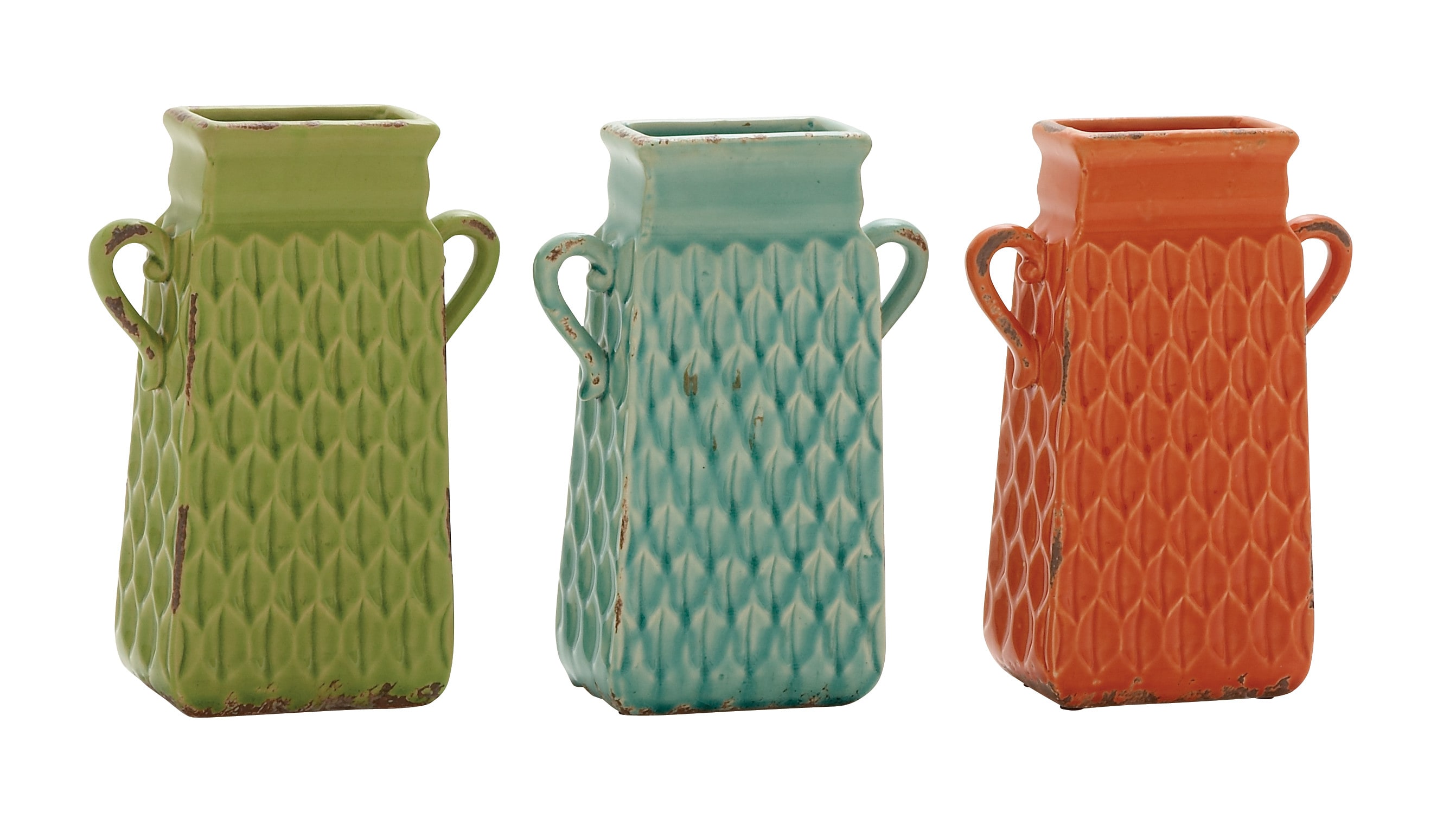 Grayson Lane 38894 3 -Pack Multiple colors/finishes Stone Art deco Vase