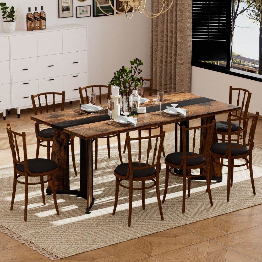 Coolbibila QAK-DINING-BROWN Dining-Tables - View #2