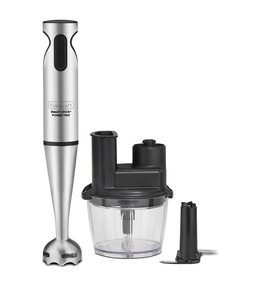 Cuisinart SmartStick PowerTrio 1-Speed Silver 400-Watt Immersion Blender  with Accessory Jar at