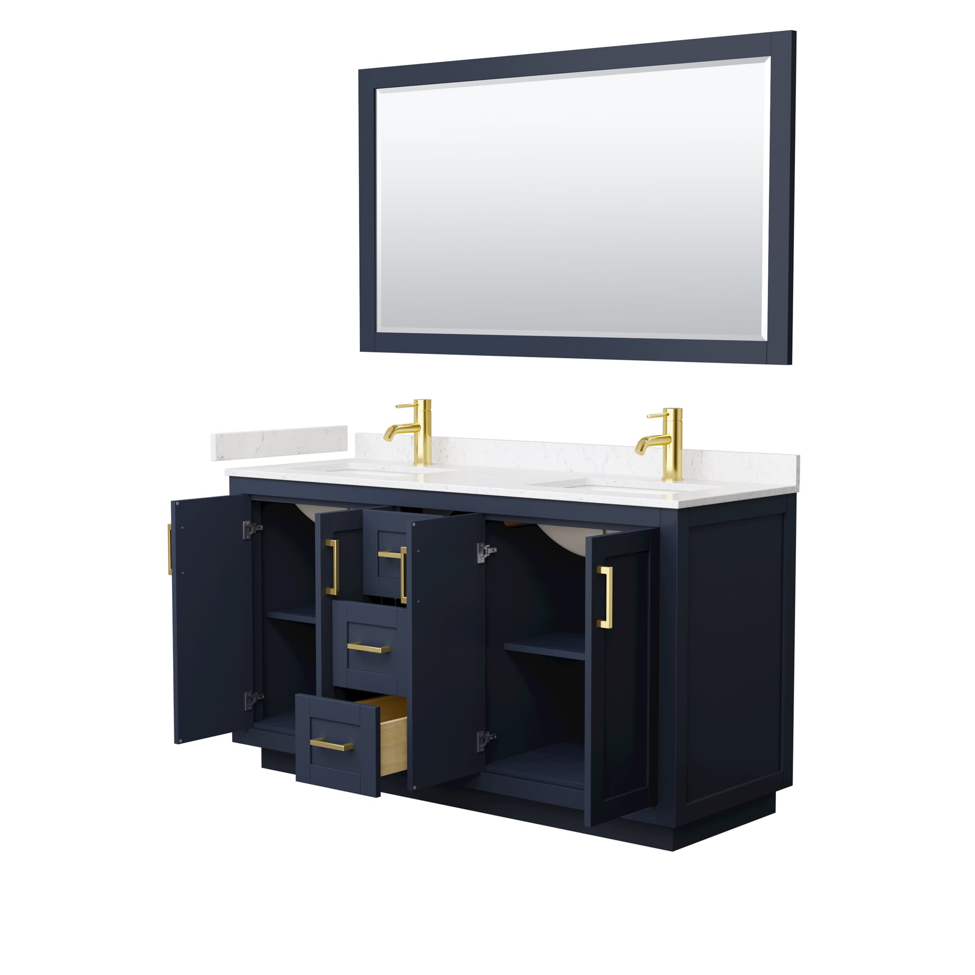 Wyndham Collection WCF292960DBLC2UNSM58 Bath-Vanity-Combo - View #3