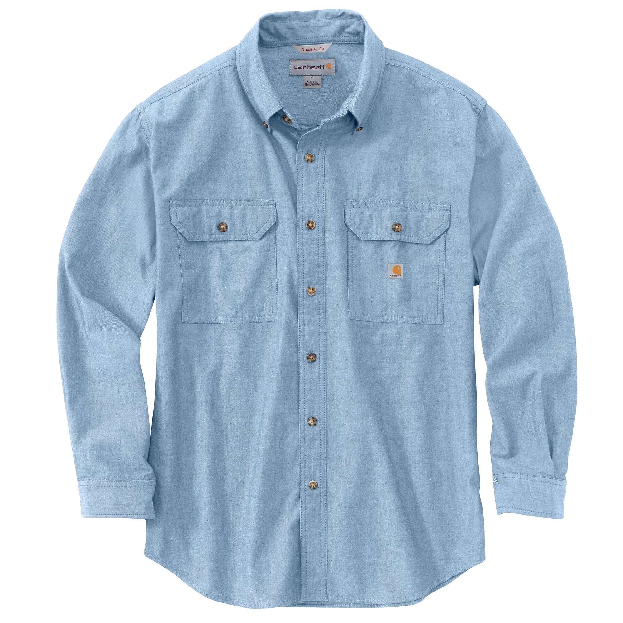 Carhartt Men's Chambray Long Sleeve Button-down Shirt (Large) in the ...