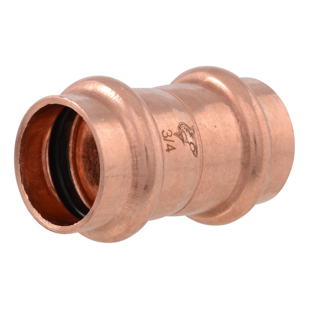 SharkBite 3/4-in Copper Press Coupling with Stop (5-Pack)