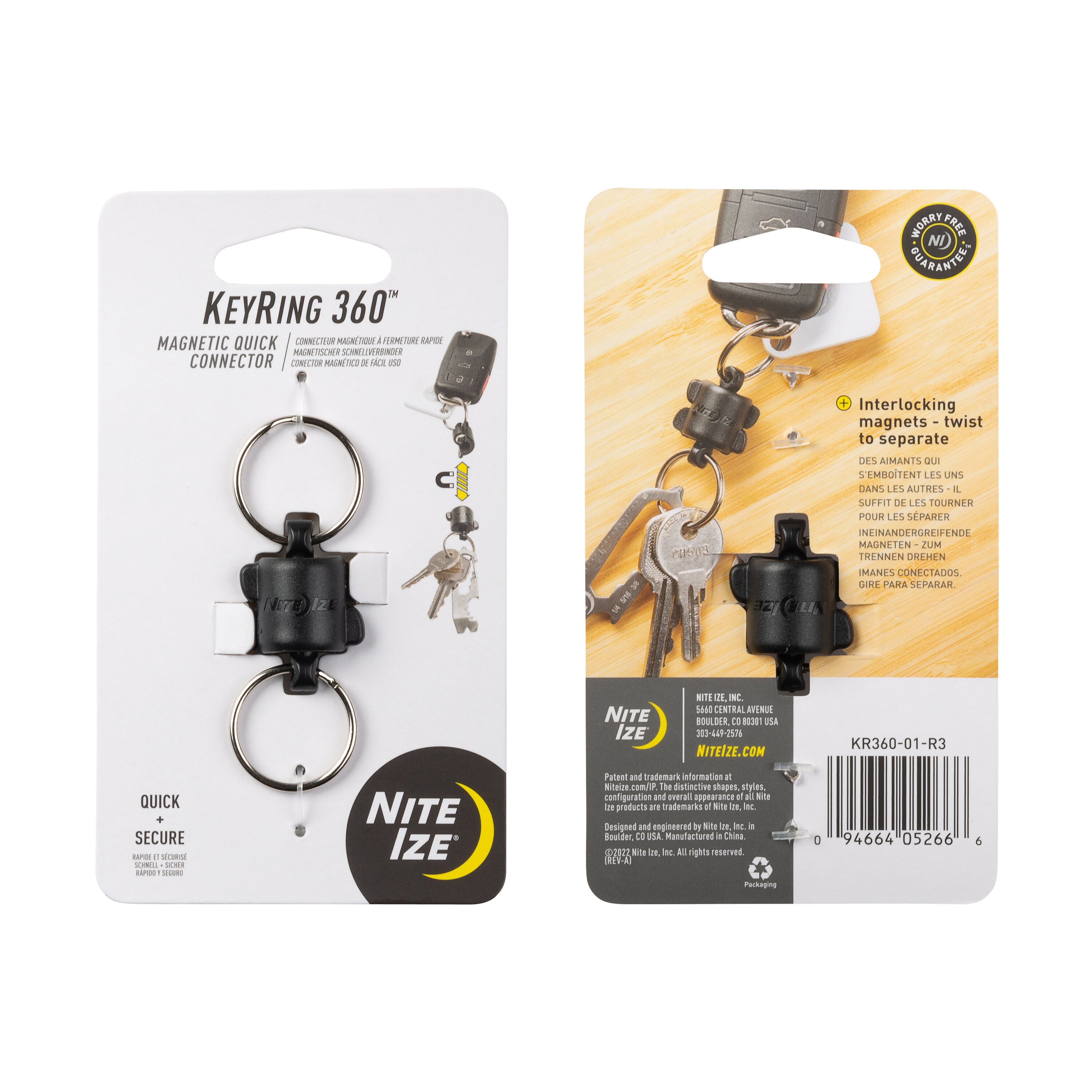 NITE IZE BRG-M1-R3 - Big Key Ring Type Key Ring