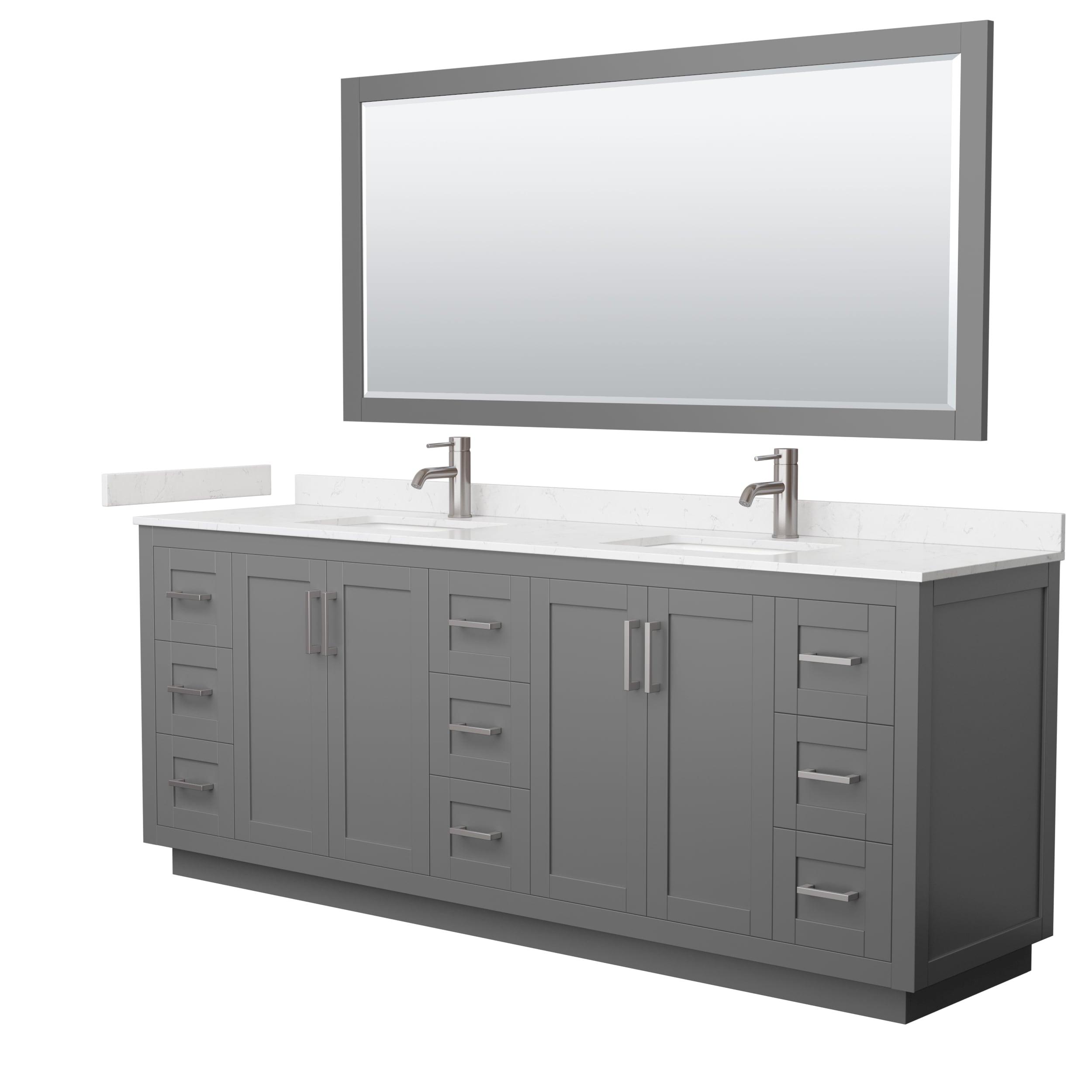 Wyndham Collection WCF292984DKGC2UNSM70 Bath-Vanity-Combo - View #2