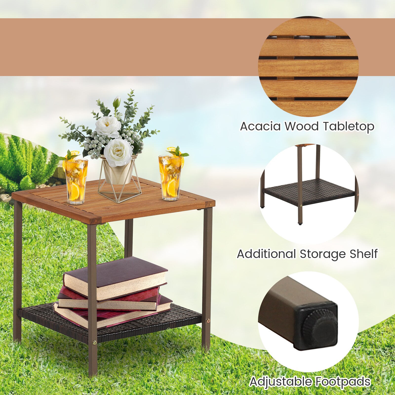 LIVIZA OUJ70901GR Patio-Dining-Sets - View #7