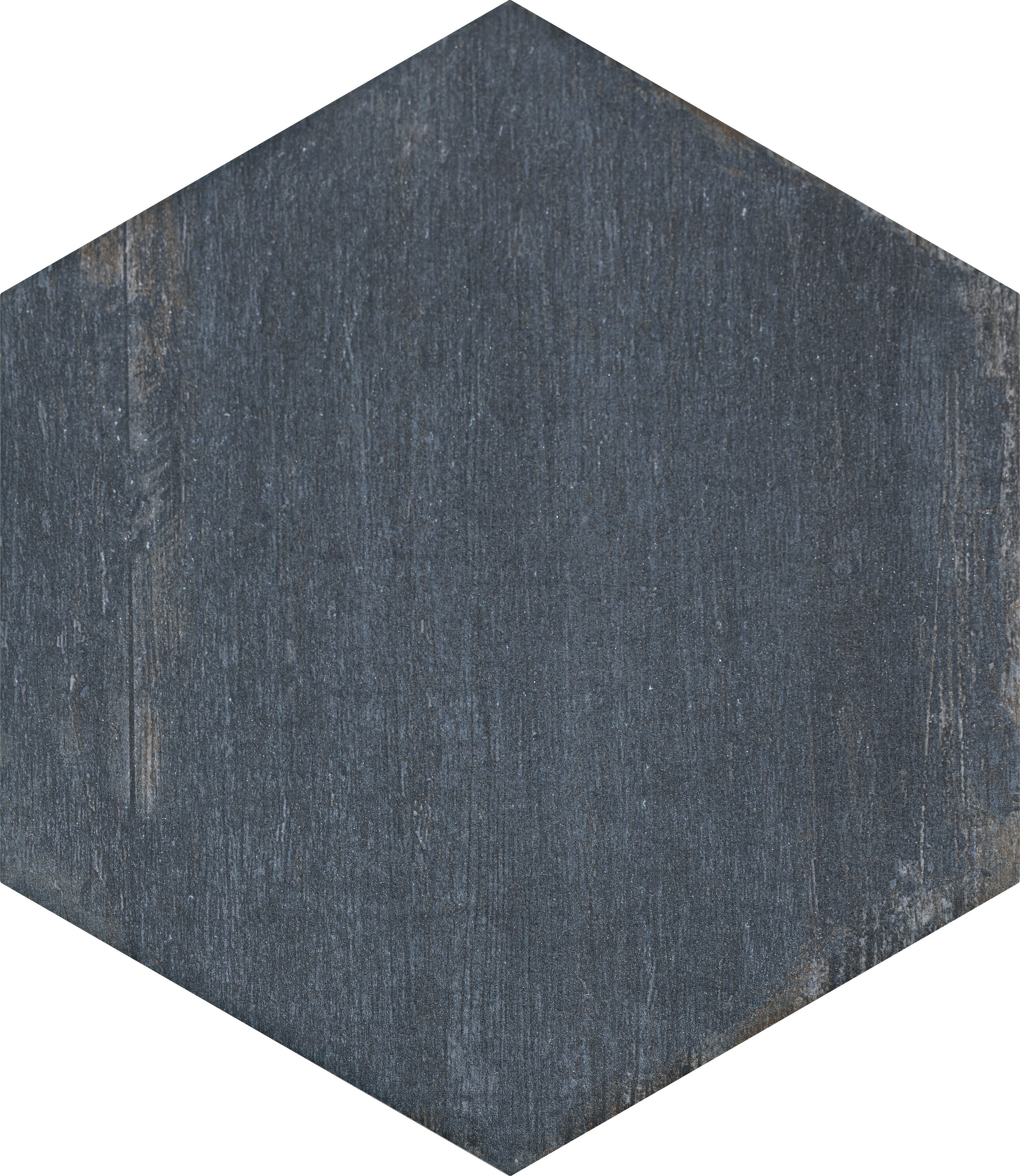 Retro Blue Matte Hexagonal Porcelain Tile 7" x 8"