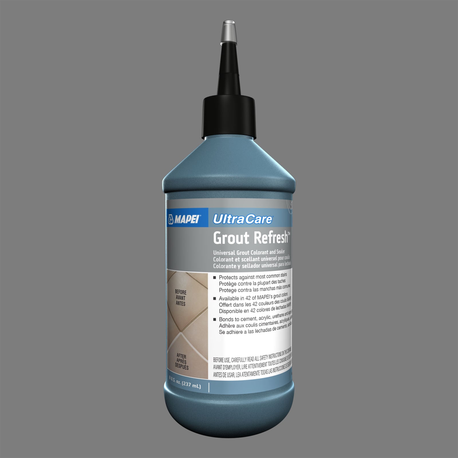 MAPEI 5LA501933 Grout Refresh 8 Fluid ounce(s) Pearl Gray #5019 Ceramic/porcelain tile Grout sealer