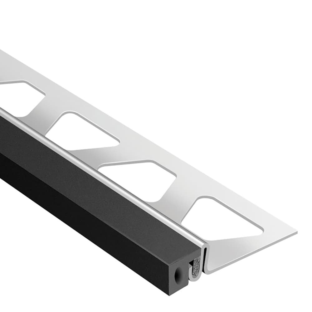Schluter Systems EKSA140GS Dilex-KSA 0.531-in W x 98.5-in L Black Steel Tile Edge Trim