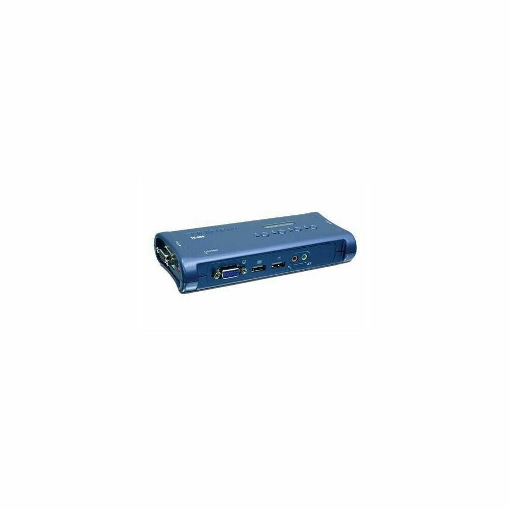 FastTrack ZX9ING10611 4-Port USB KVM Switch with Audio 4 x 1 4 x D-Sub HD-15 Keyboard-Mouse-VGA KVM Switch