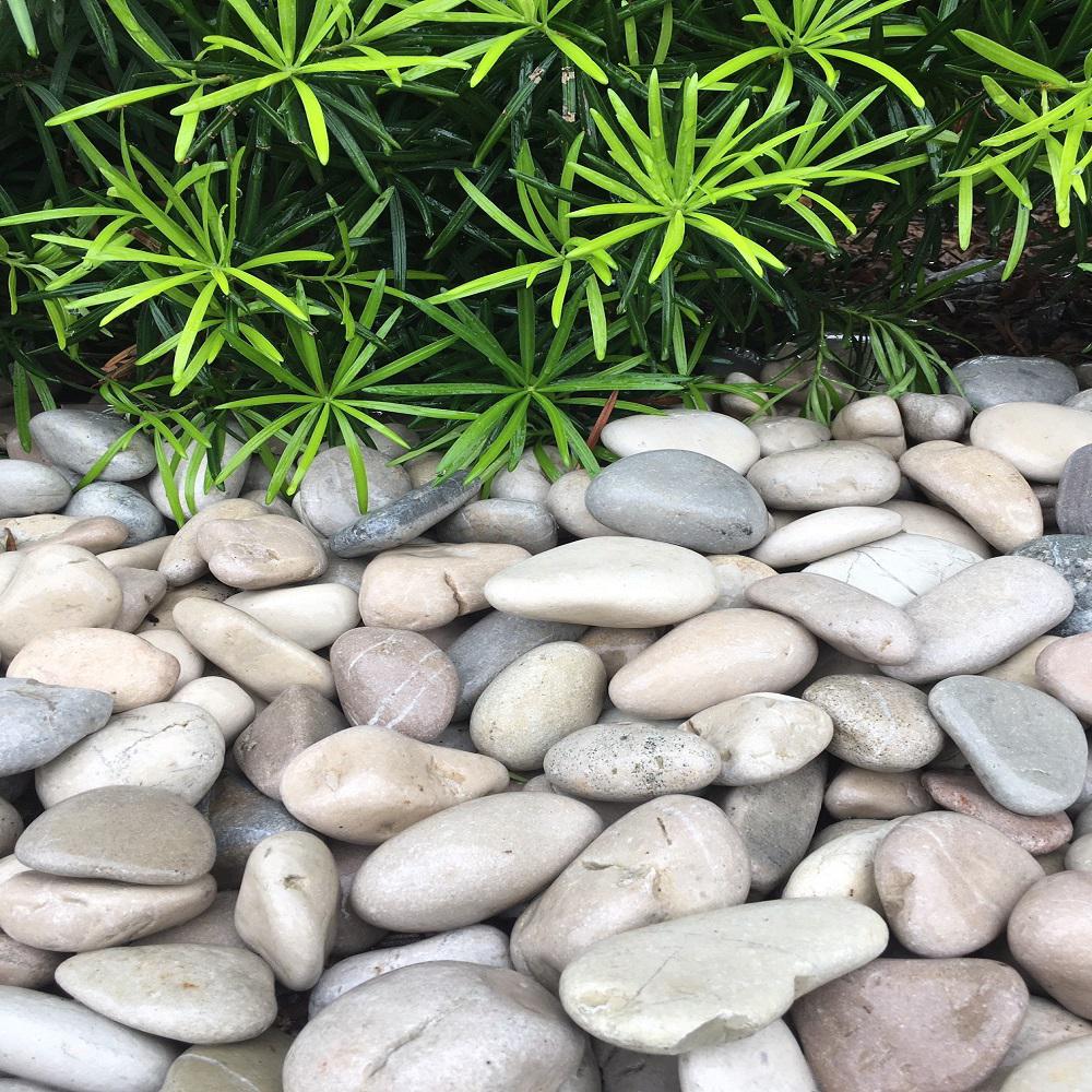 Rain Forest Gray Landscaping Pebbles 1.5-3 inch, 1620 lbs. Bulk Bag ...