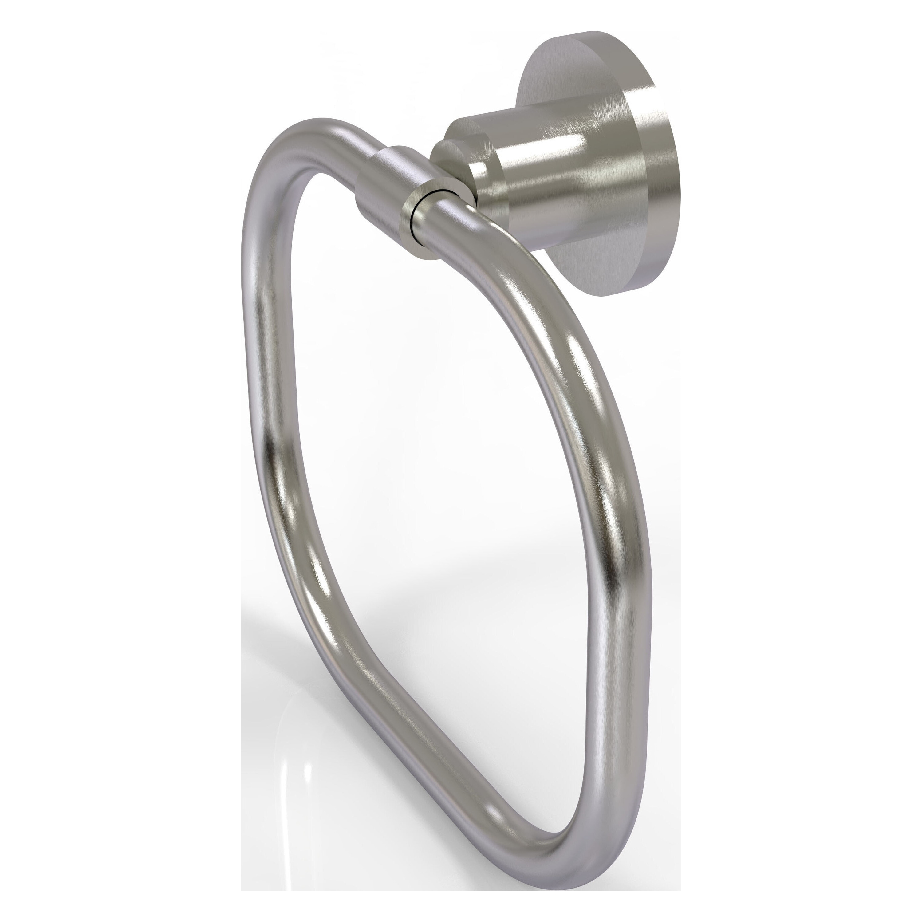 Allied Brass WS-16-SN Washington Square Satin Nickel Wall mount Single Towel Ring