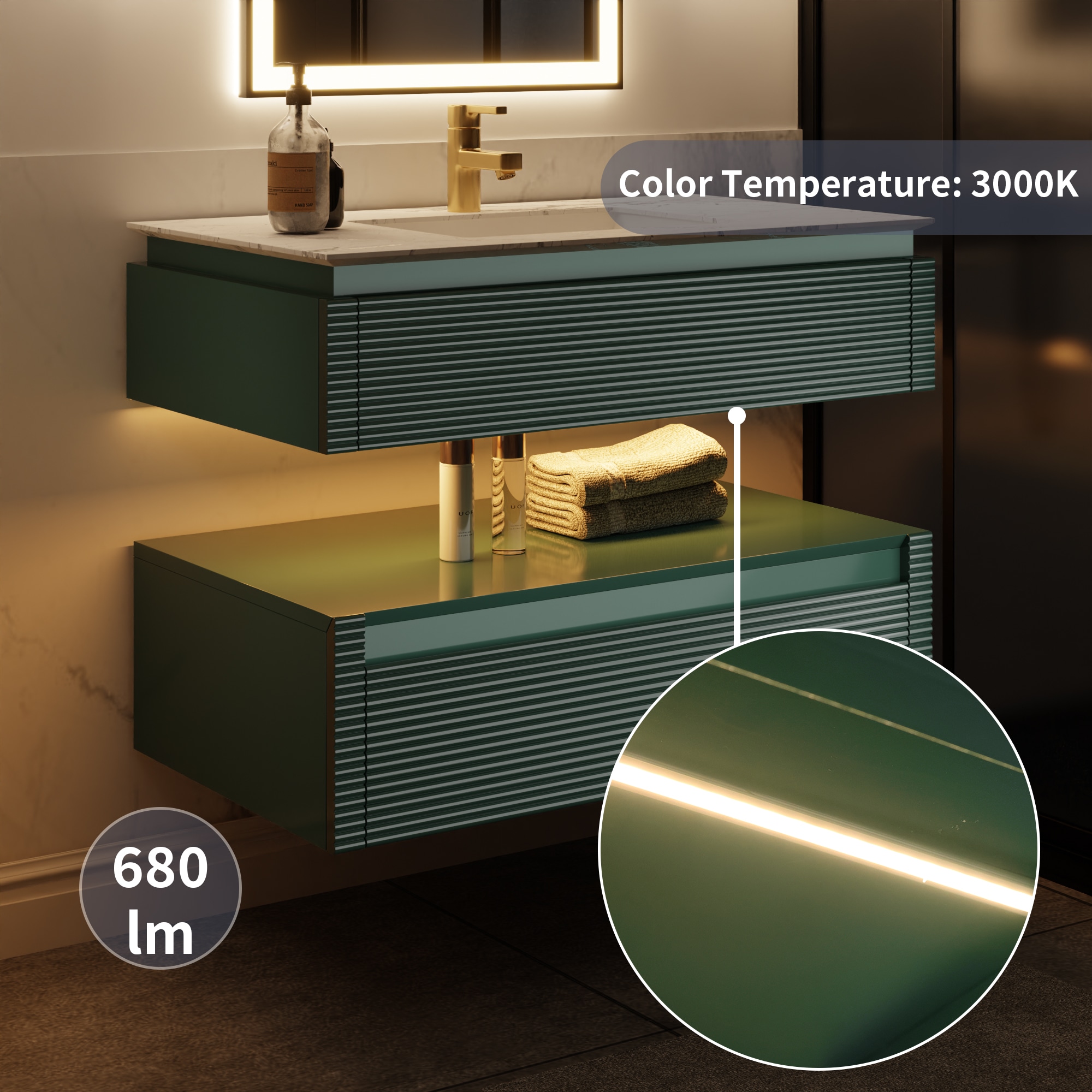 ExBrite SC3620V12GN Bath-Vanity-Combo - View #3