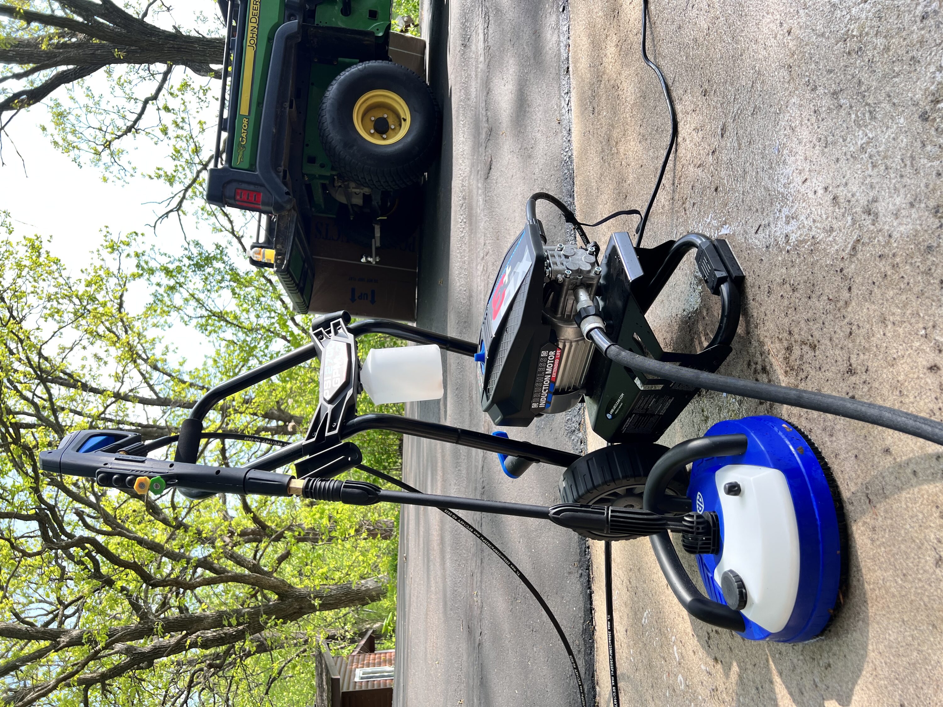 2700 PSI Black and Blue Electric Pressure Washer with PVC Hose