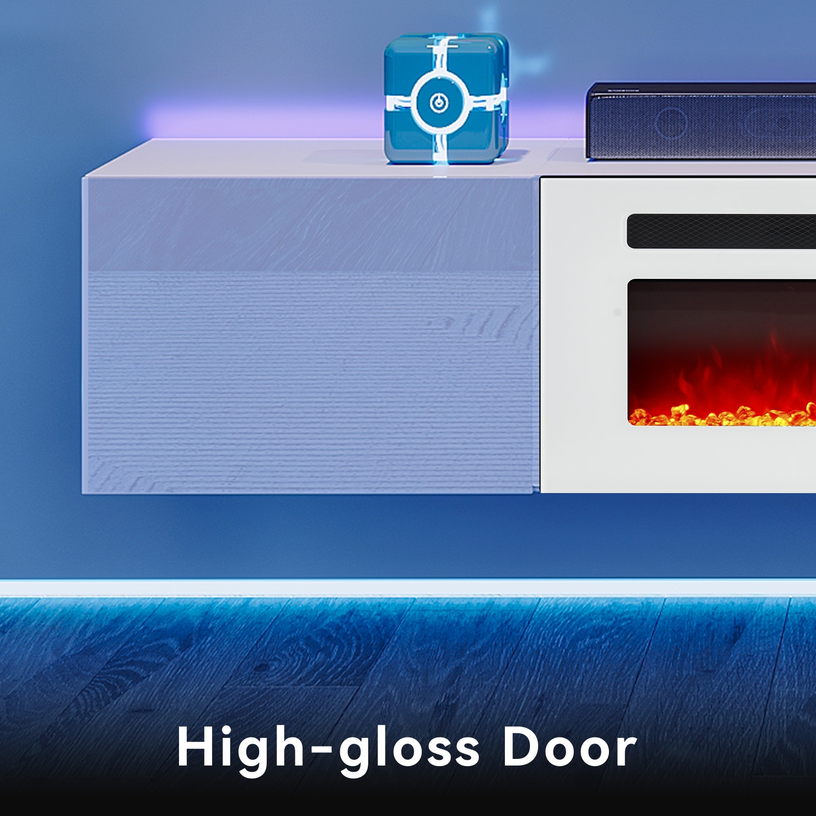 Bapipro TE04A302W Electric-Fireplaces - View #6
