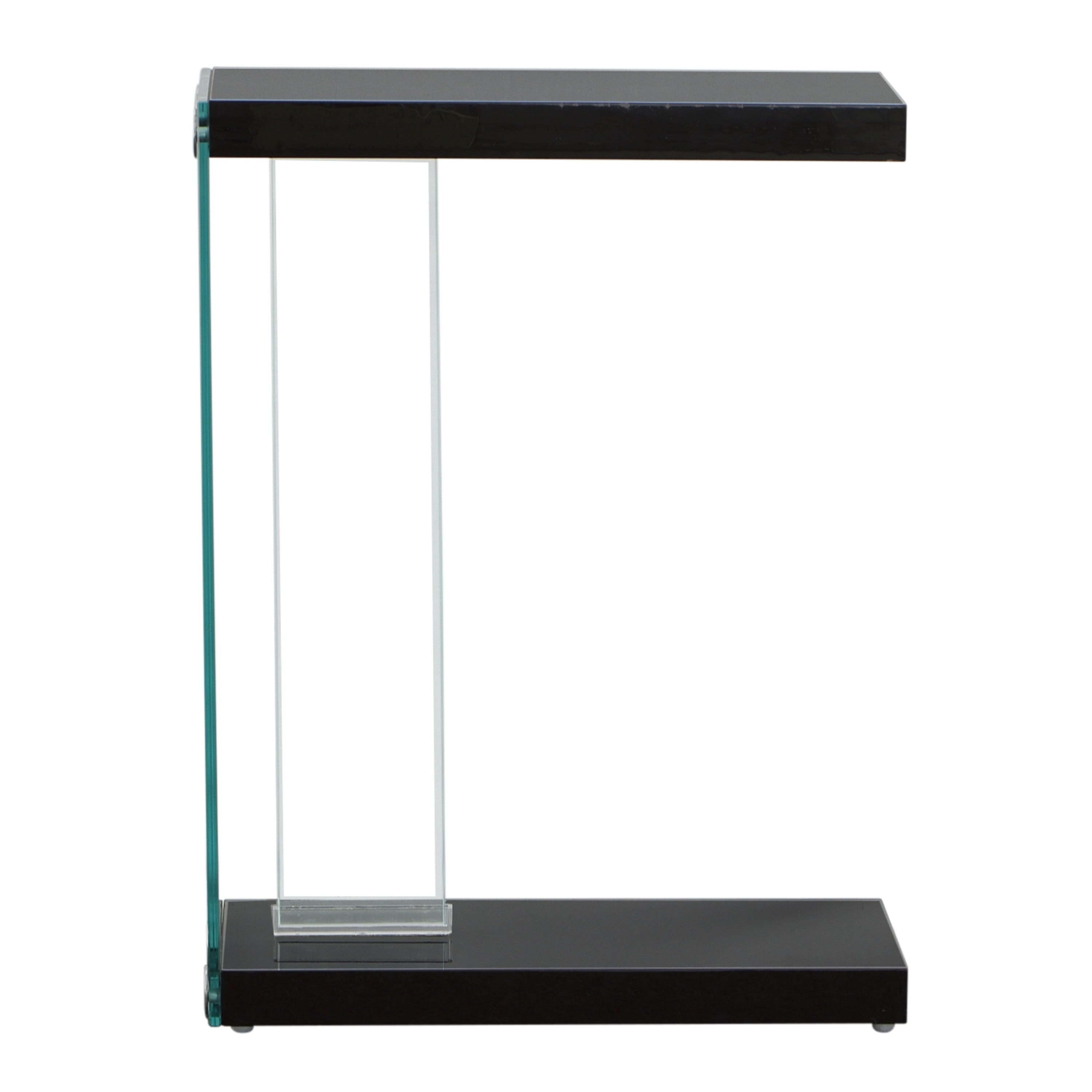 Steve Silver EL150CEBG 18.5-in W x 25-in H Black Wood veneer Rectangular Modern End Table Assembly Required