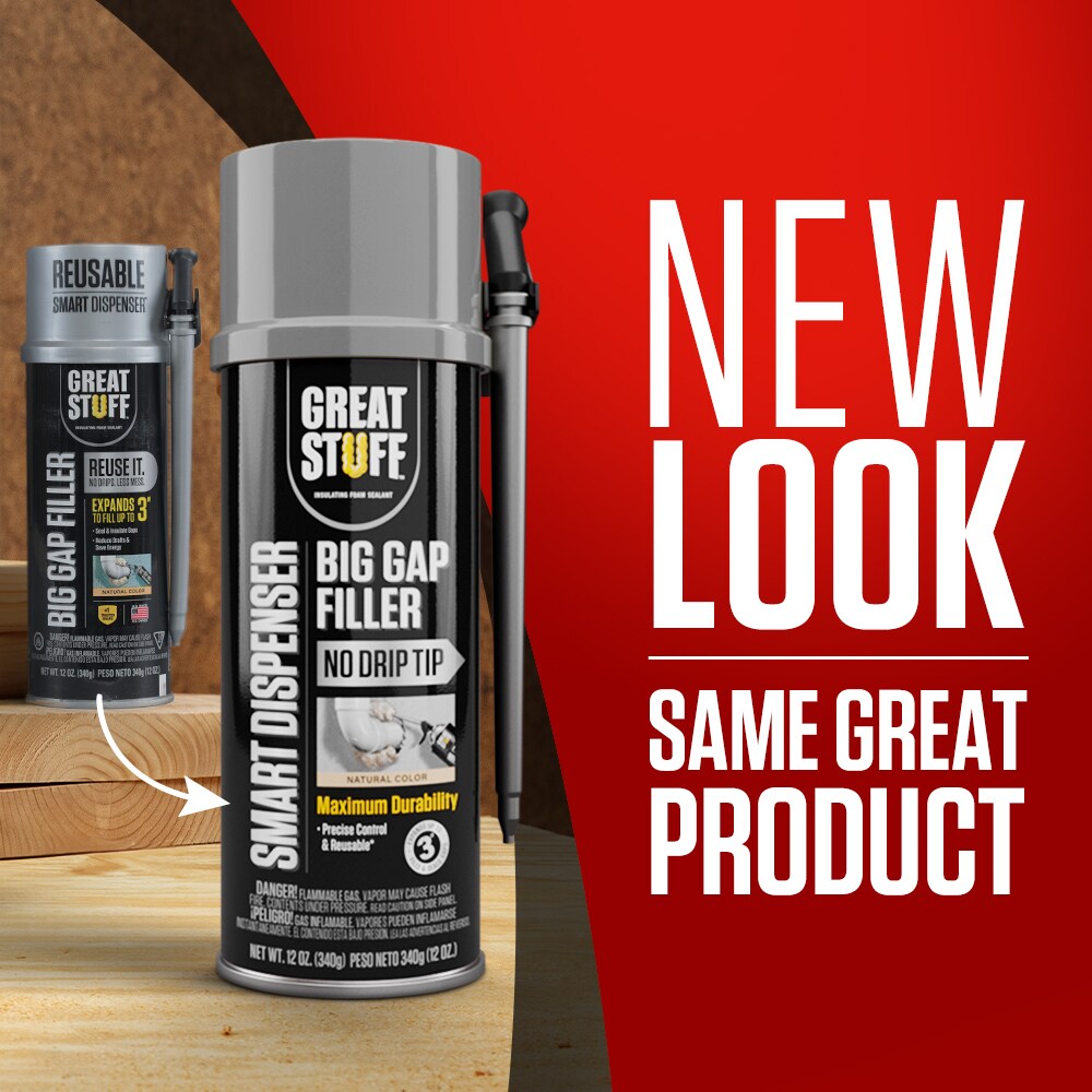 GREAT STUFF Big Gap Filler 12-oz Smart Dispenser Indoor/Outdoor Spray Foam Insulation Canister