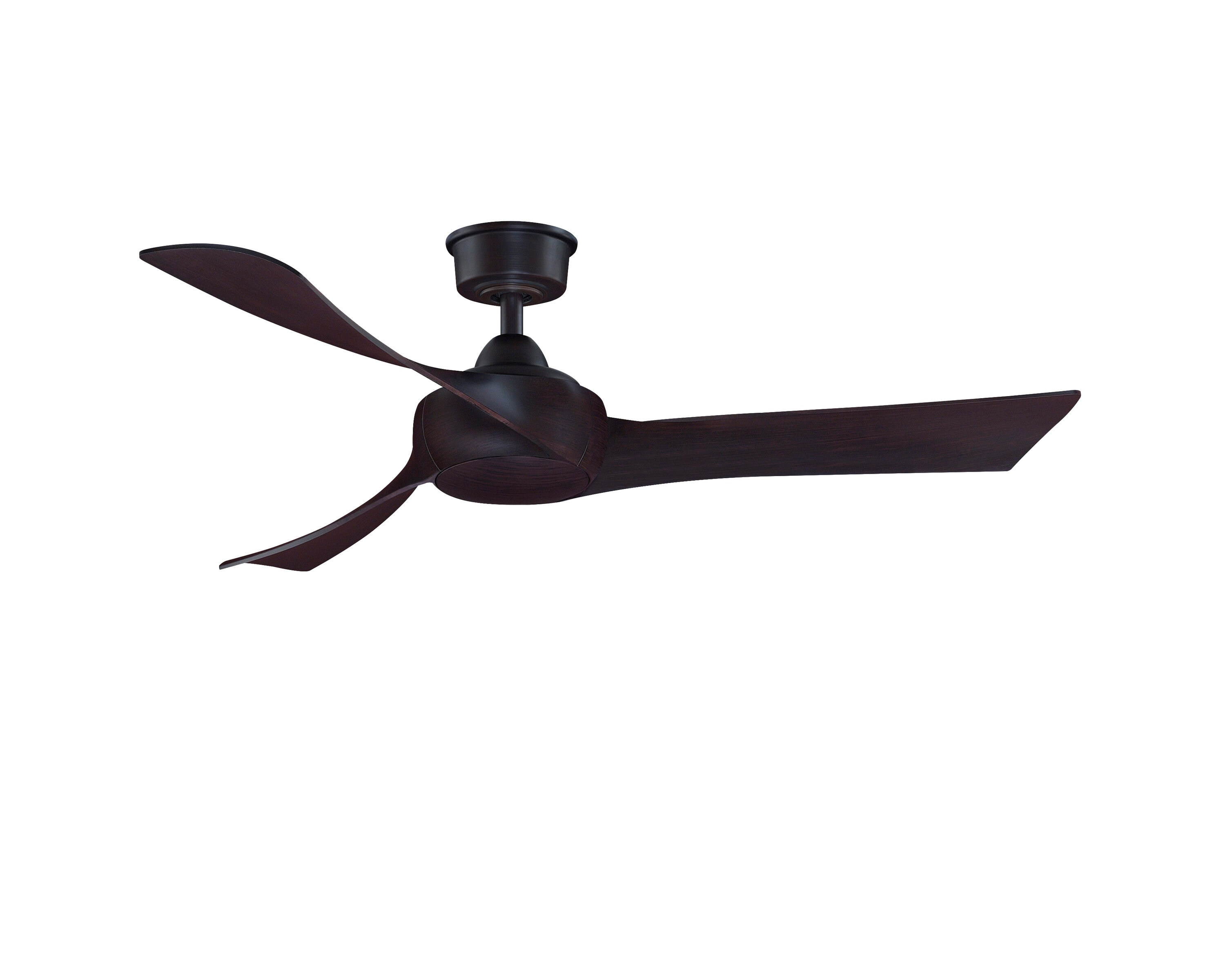 Fanimation FPD8530DZ-52DWA Wrap Custom 52-in Dark Bronze Indoor/Outdoor Smart Ceiling Fan and Remote (3-Blade)