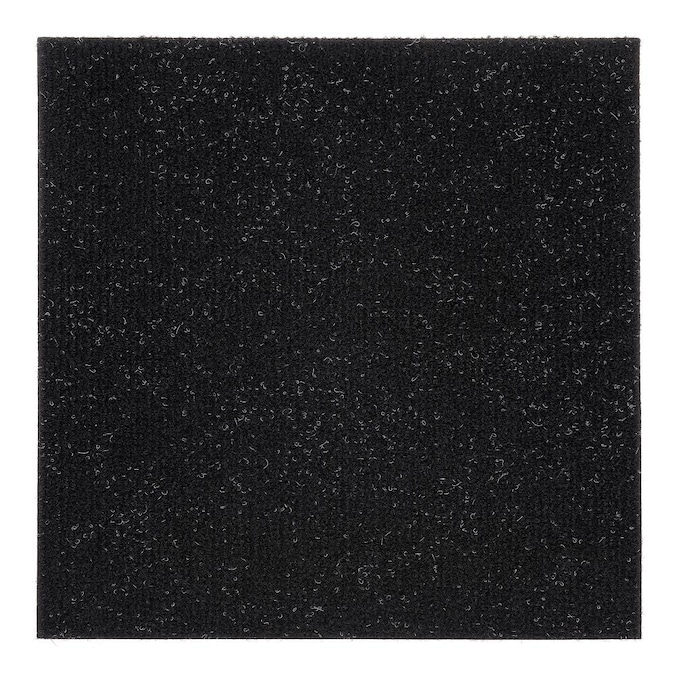 Achim Nexus 12 Pack In Black Berber, Black Carpet Tiles