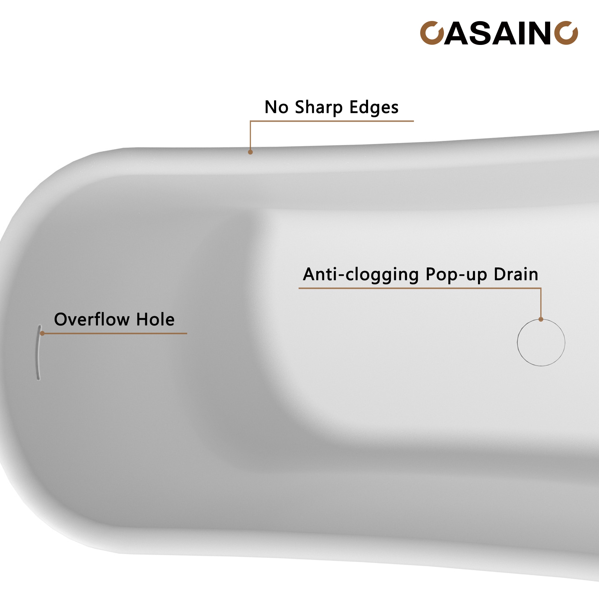 CASAINC CA06002S69MW bathtubs - View #6