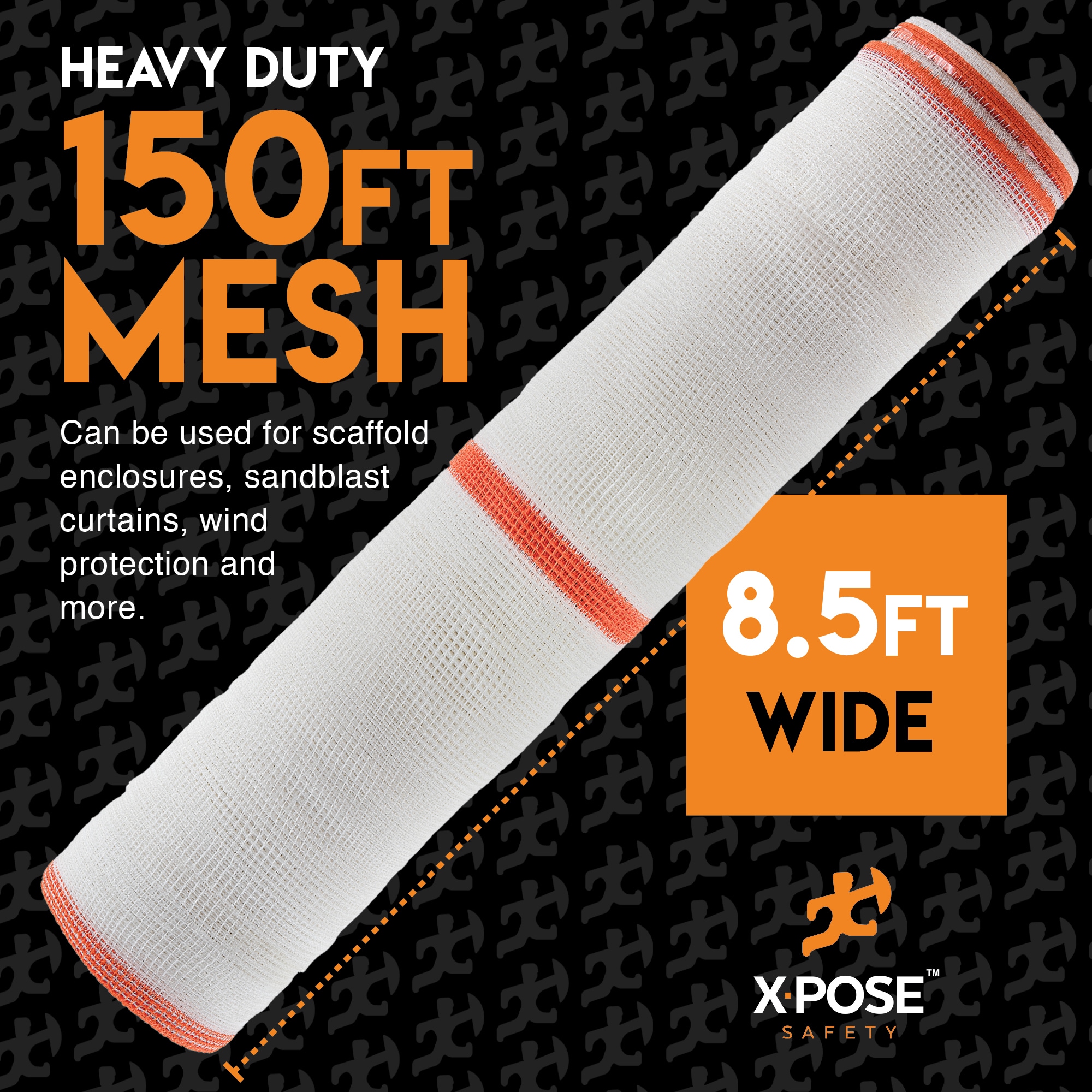 XPOSE SAFETY NFR14-86150-WHI-X Temporary-Fencing - View #4