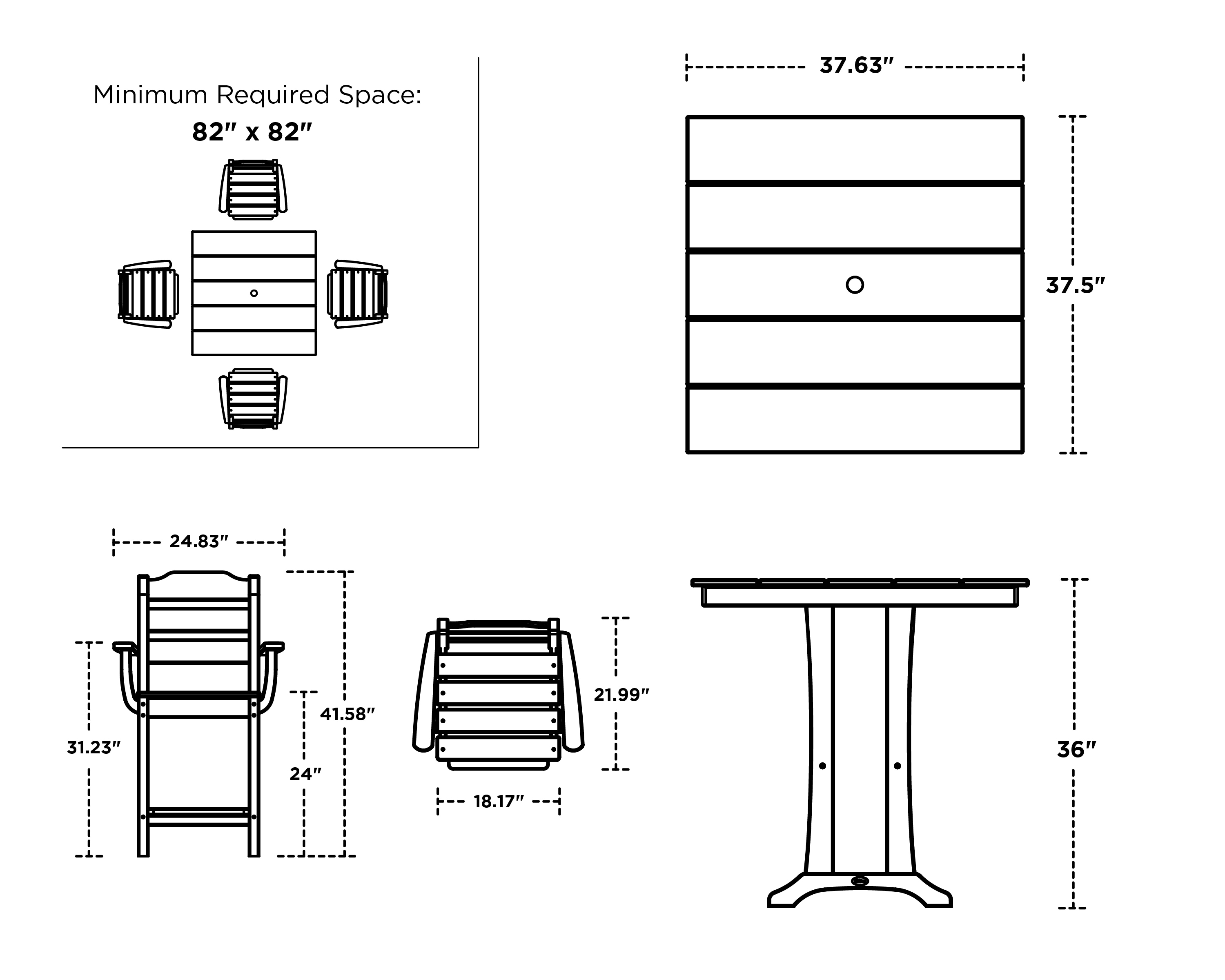 POLYWOOD PWS2536-1-MA Patio-Dining-Sets - View #9