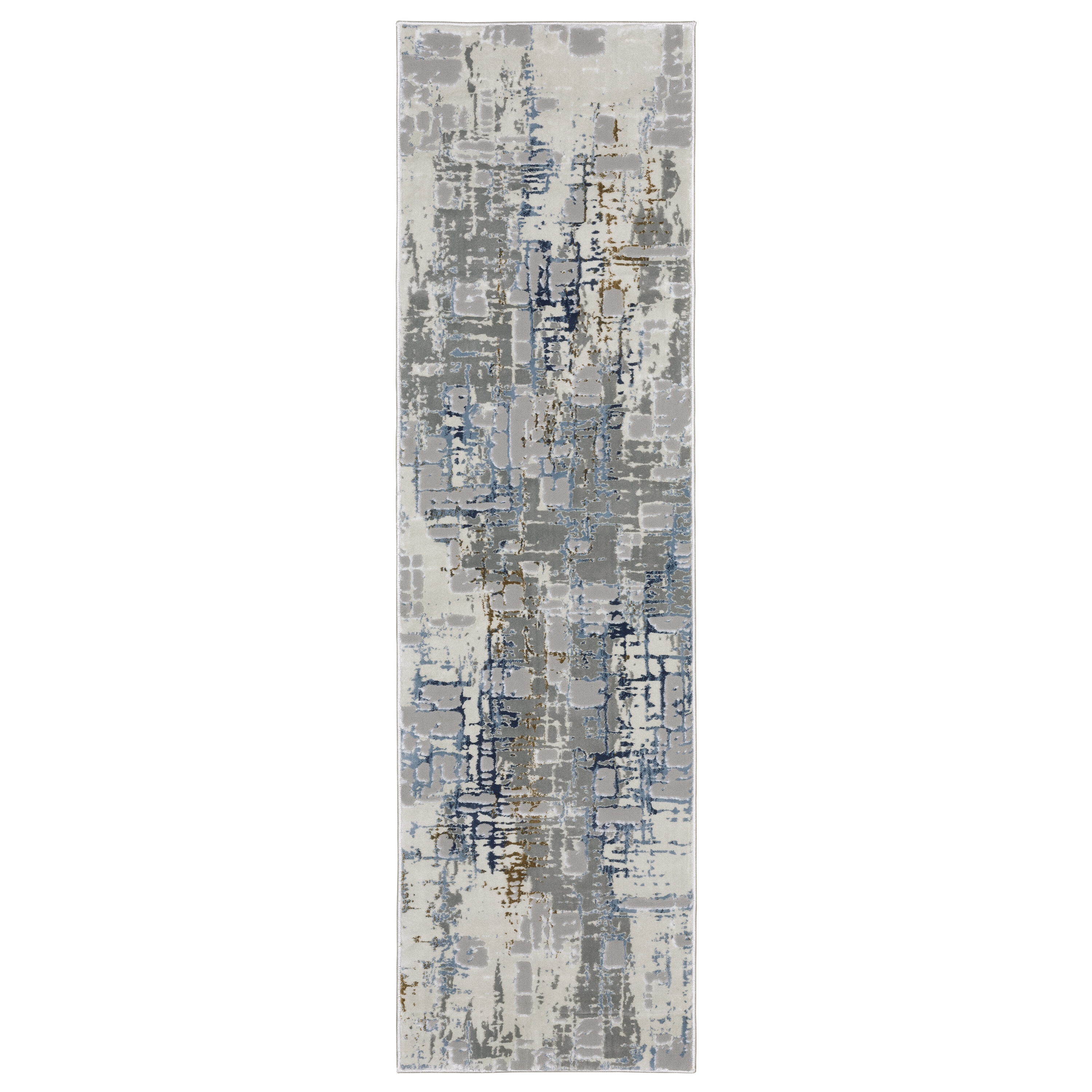 Archer Lane 811EAST1X3L Carlisle 2 x 8 (ft) Polypropylene Ivory Rectangular Indoor Abstract Bohemian/Eclectic Runner rug