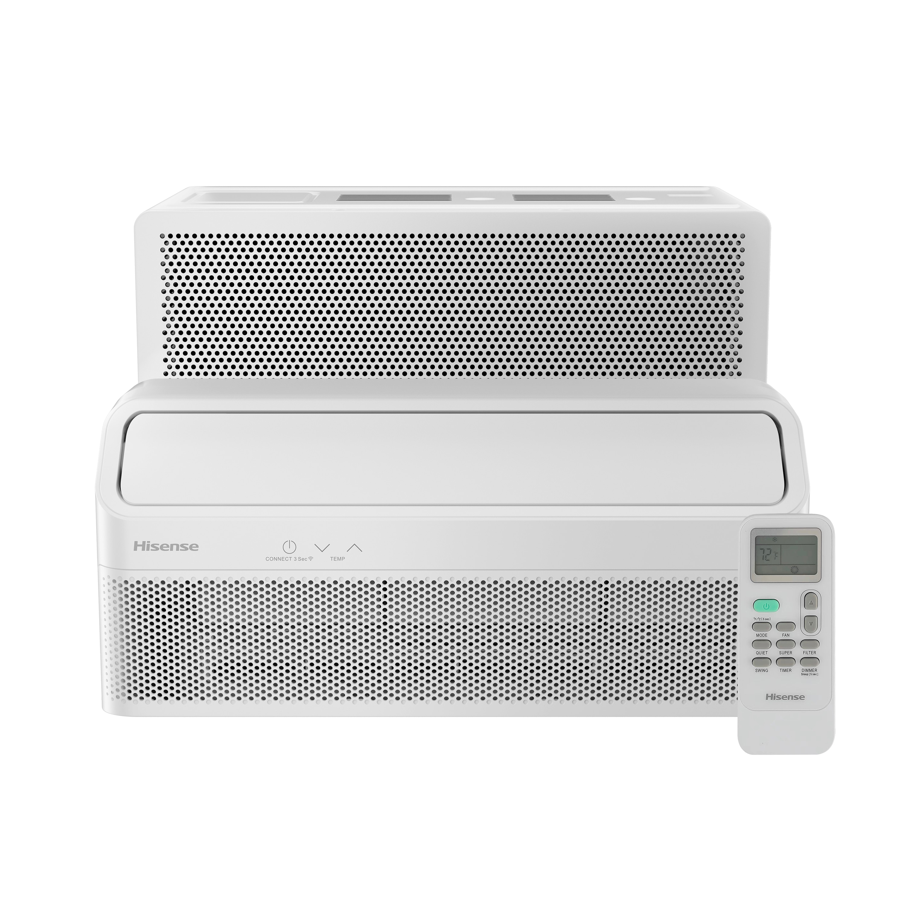 Hisense AWUS1225TW UltraSlim Large Room Window Air Conditioner , Remote Included ( 115-Volt , 12000-BTU ) ENERGY STAR Certified