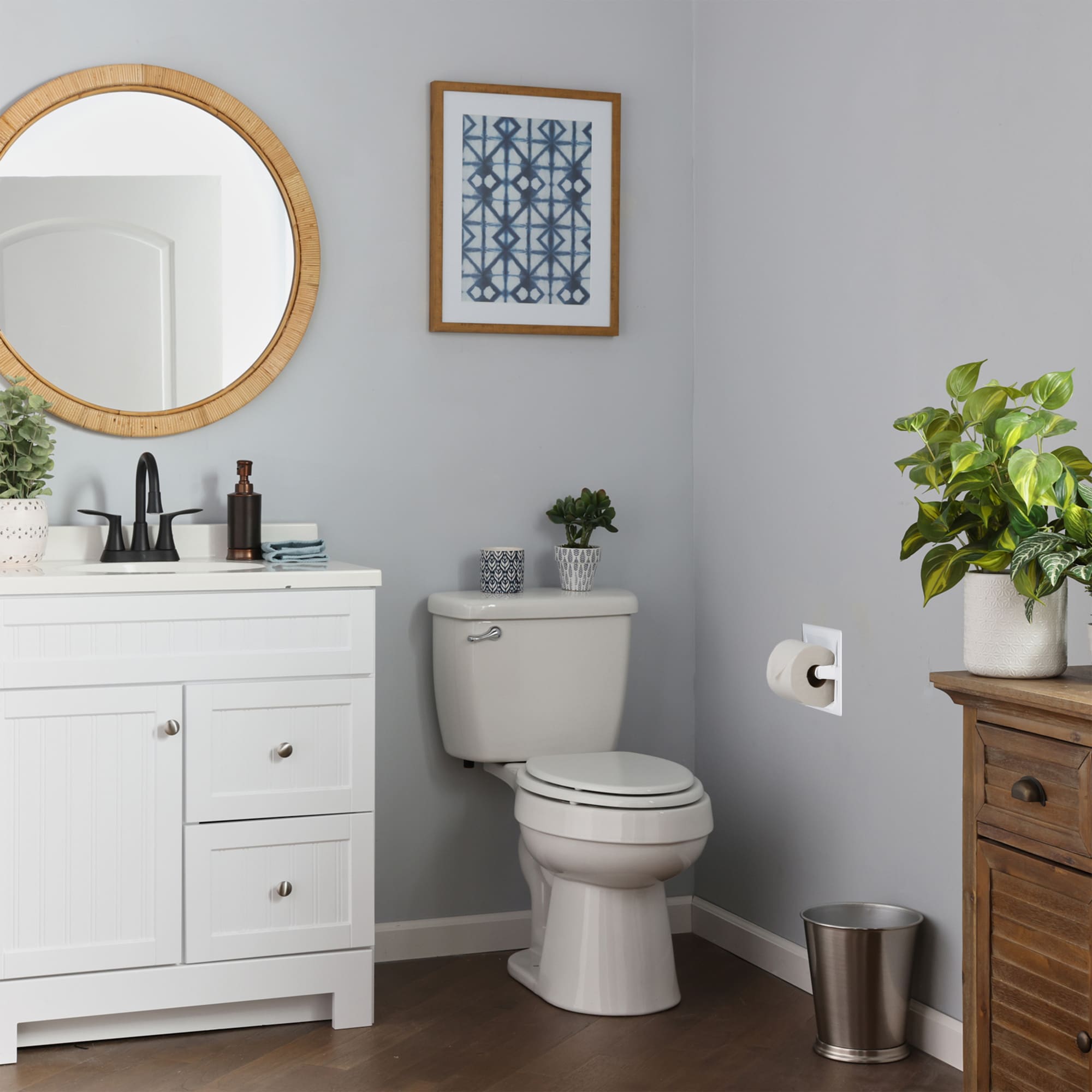 Toilet Paper Holder Bathroom Fixture-White – Alaska Rug Company