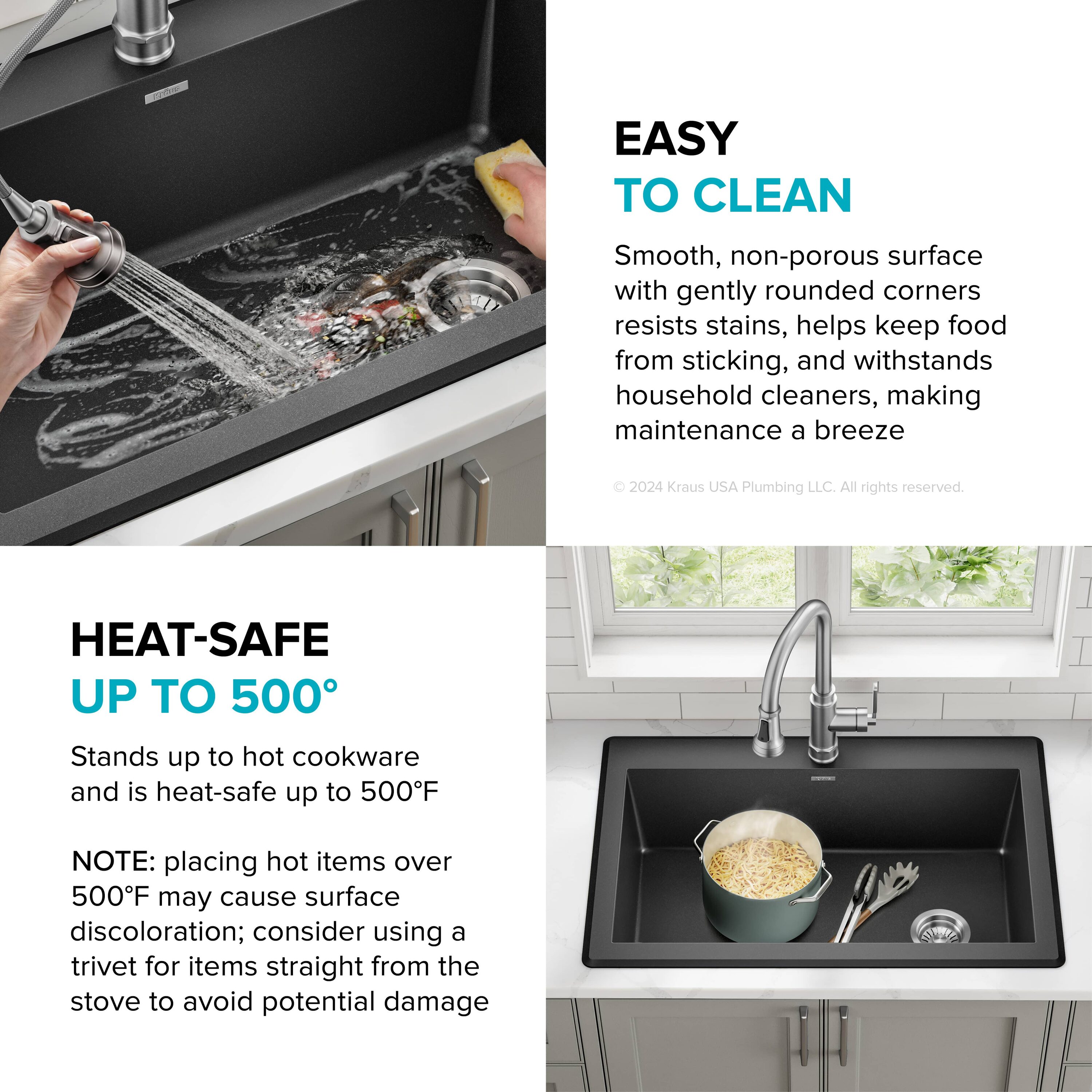 Kraus KGD-54BLACK Kitchen-Sinks - View #8