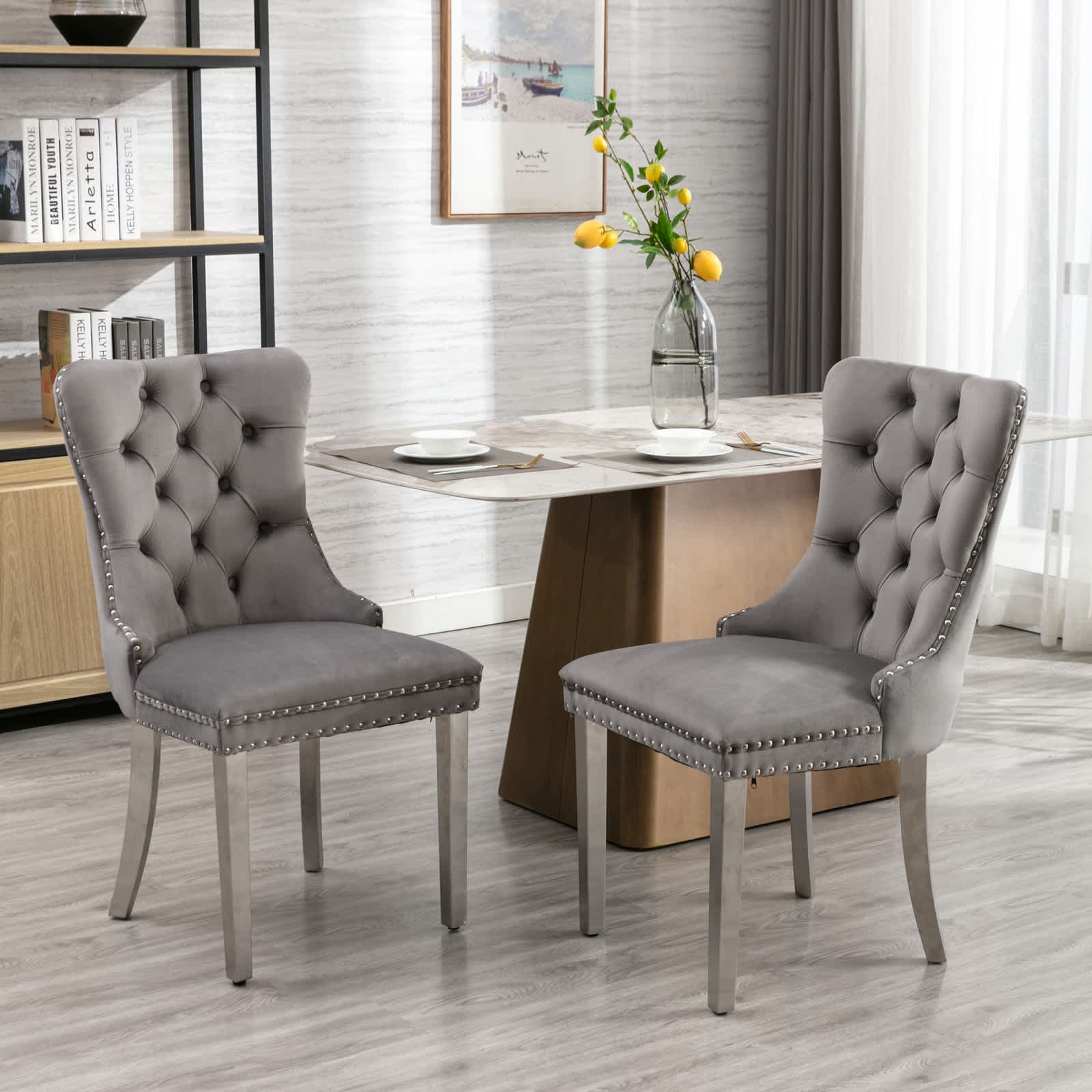 Vynxaria LEXY0116-DJCY-2GRS Dining-Chairs - View #2