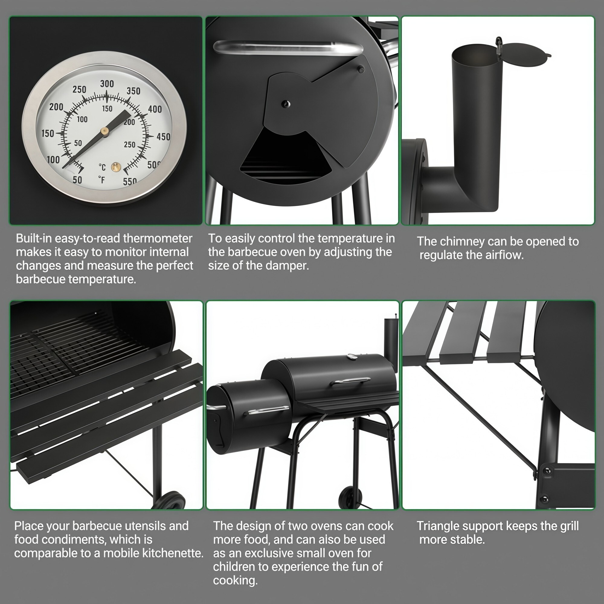 Numhew NHDREW37650 Charcoal-Grills - View #11