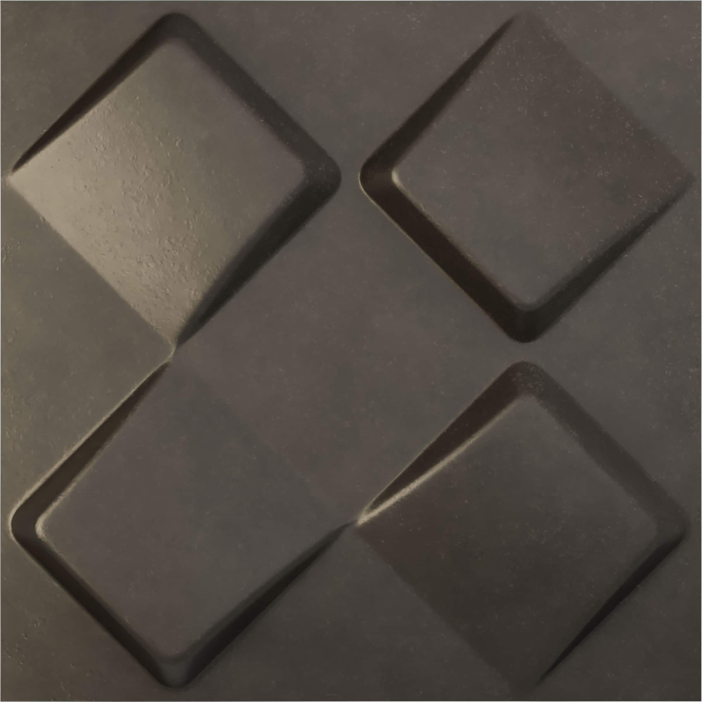 Ekena Millwork WP20X20BYDST 19-5/8-in x 19-5/8-in Embossed Paintable/Stainable Black PVC Abstract Wall Panel ( 2.67-sq ft )