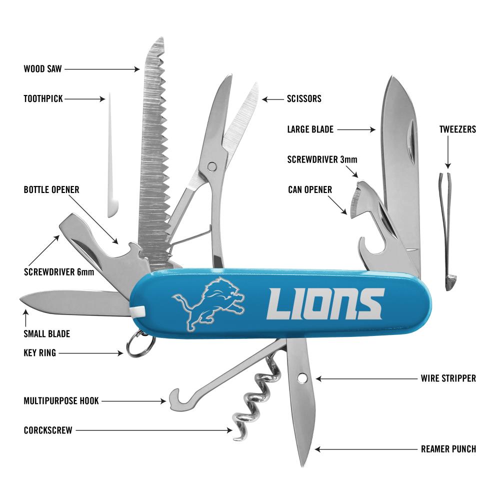 Detroit Lions Bottle Opener Key Ring