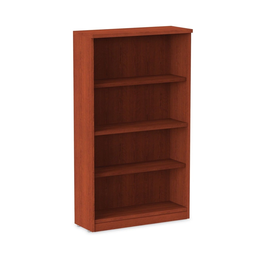 Alera Valencia Series 4-Shelf Bookcase - 31.75 inches x 14 inches x 54.88 inches - Medium Cherry Finish #ALENVA635632MC