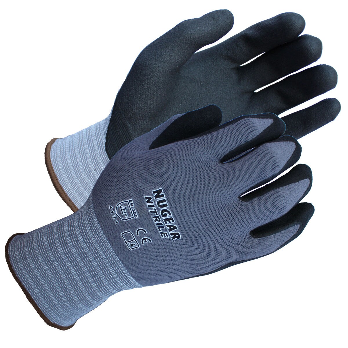 The Safety Zone Safety Zone Micro-Foam Nitrile Coated Gloves 15G - Gray-Black XL - 12 Pairs