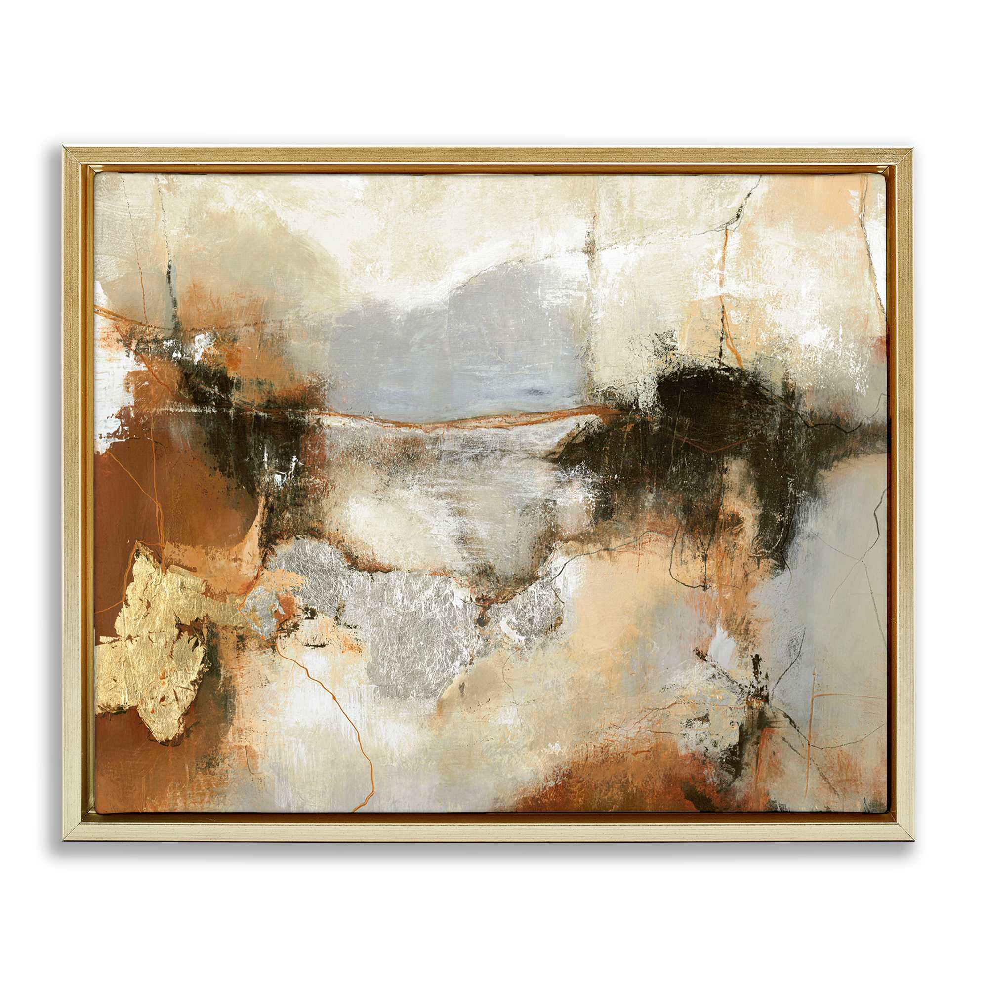 Stupell Industries BS-783-FFG-24X30 Unique Earthy Abstraction Floating Frame design by Design Fabrikken