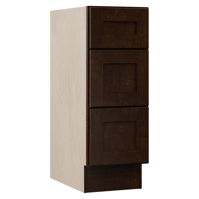 VILLA BATH by RSI Sanabelle 12-in W x 33.5-in H x 21.5-in D 3-Drawer Freestanding Cabinet Banks VILLA BATH by RSI Sanabelle 12-in W x 33.5-in H x 21.5-in D 3-Drawer Freestanding Cabinet Banks