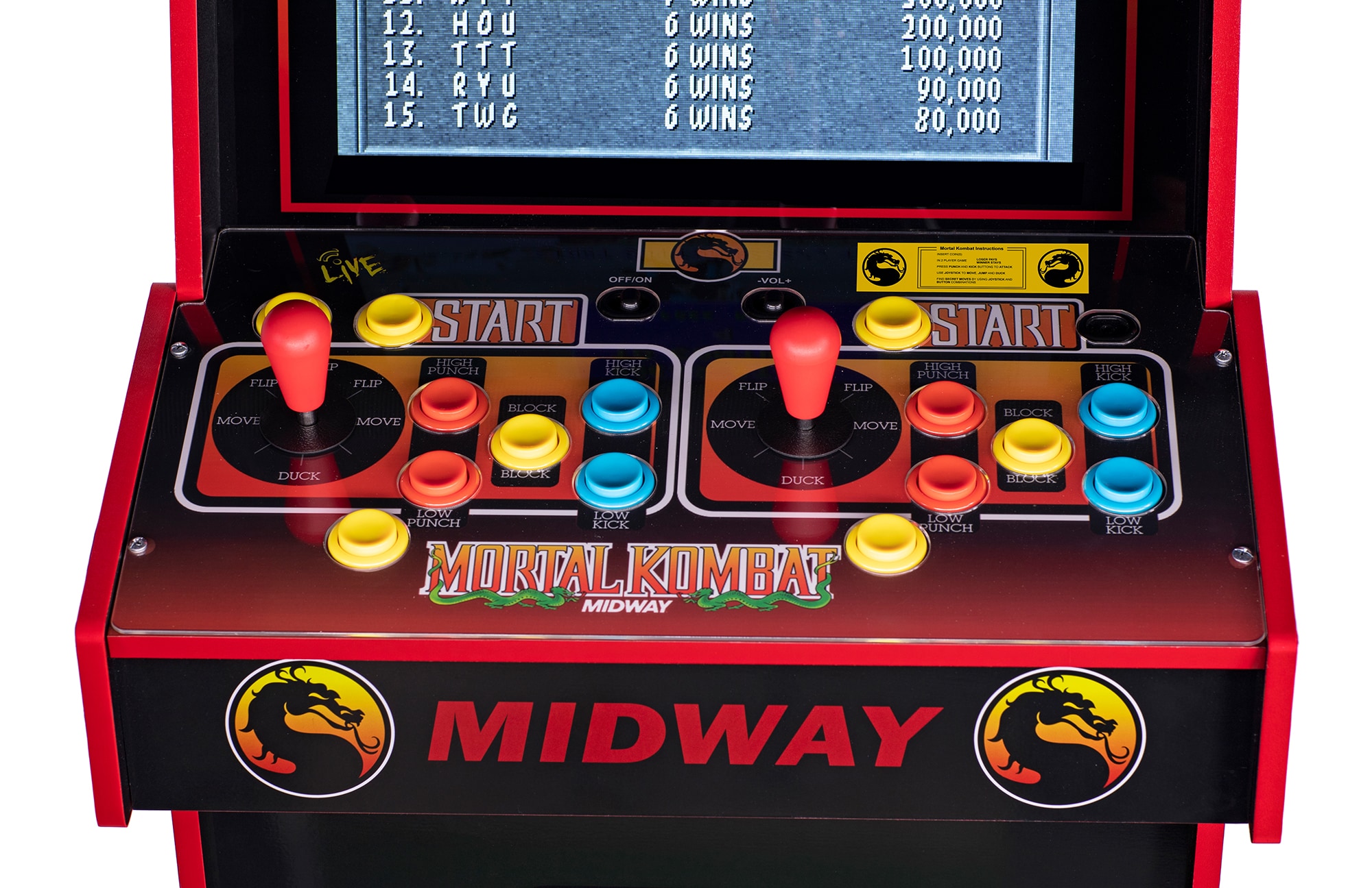 Arcade 1up Arcade1Up Mortal Kombat Arcade Cabinet Multi Metal 14 Games WiFi  Live Online Play in the Video Gaming Accessories department at