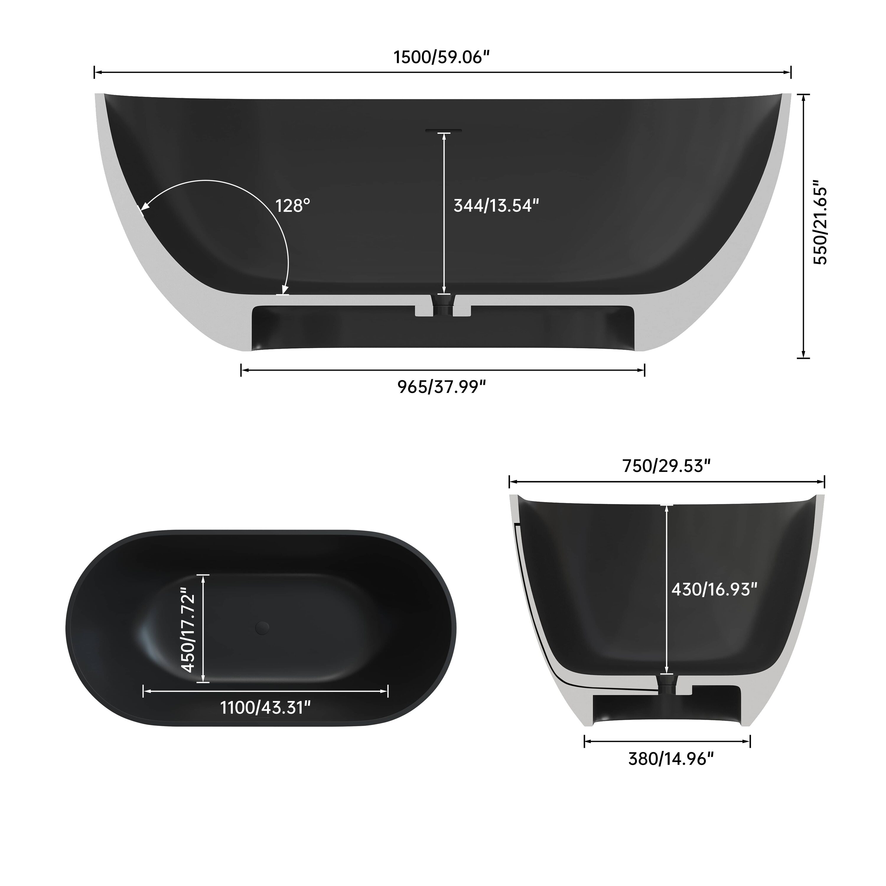 Misty Moon FXLW0402-P353962 bathtubs - View #3