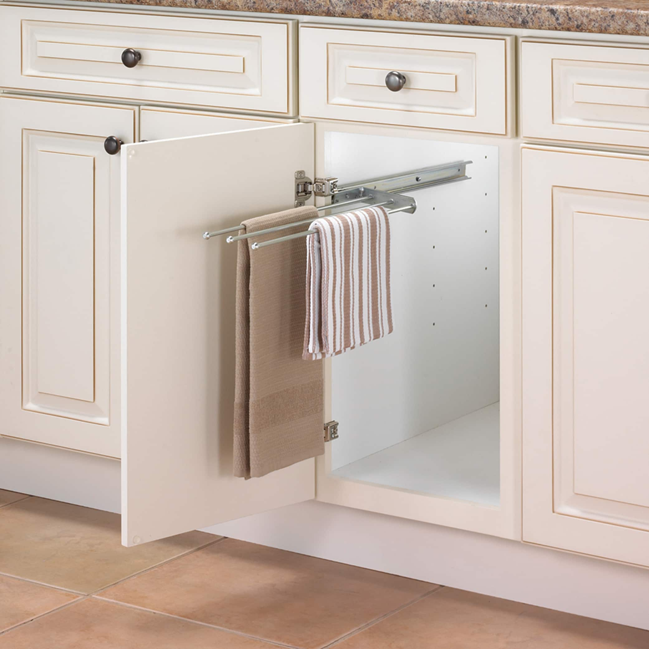 Knape & Vogt 1.31-in W x 5-in H 1-Tier Cabinet-mount Metal Towel Holder at